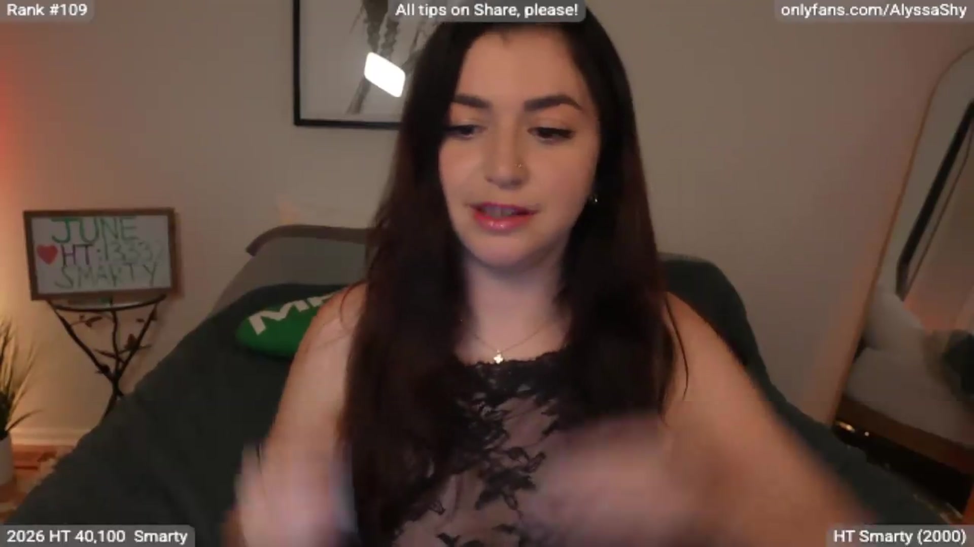 Gallery image thumbnail from AlyssaShy's myfreecams stream on, 06/20/2026, 24:03 image 19 of 20