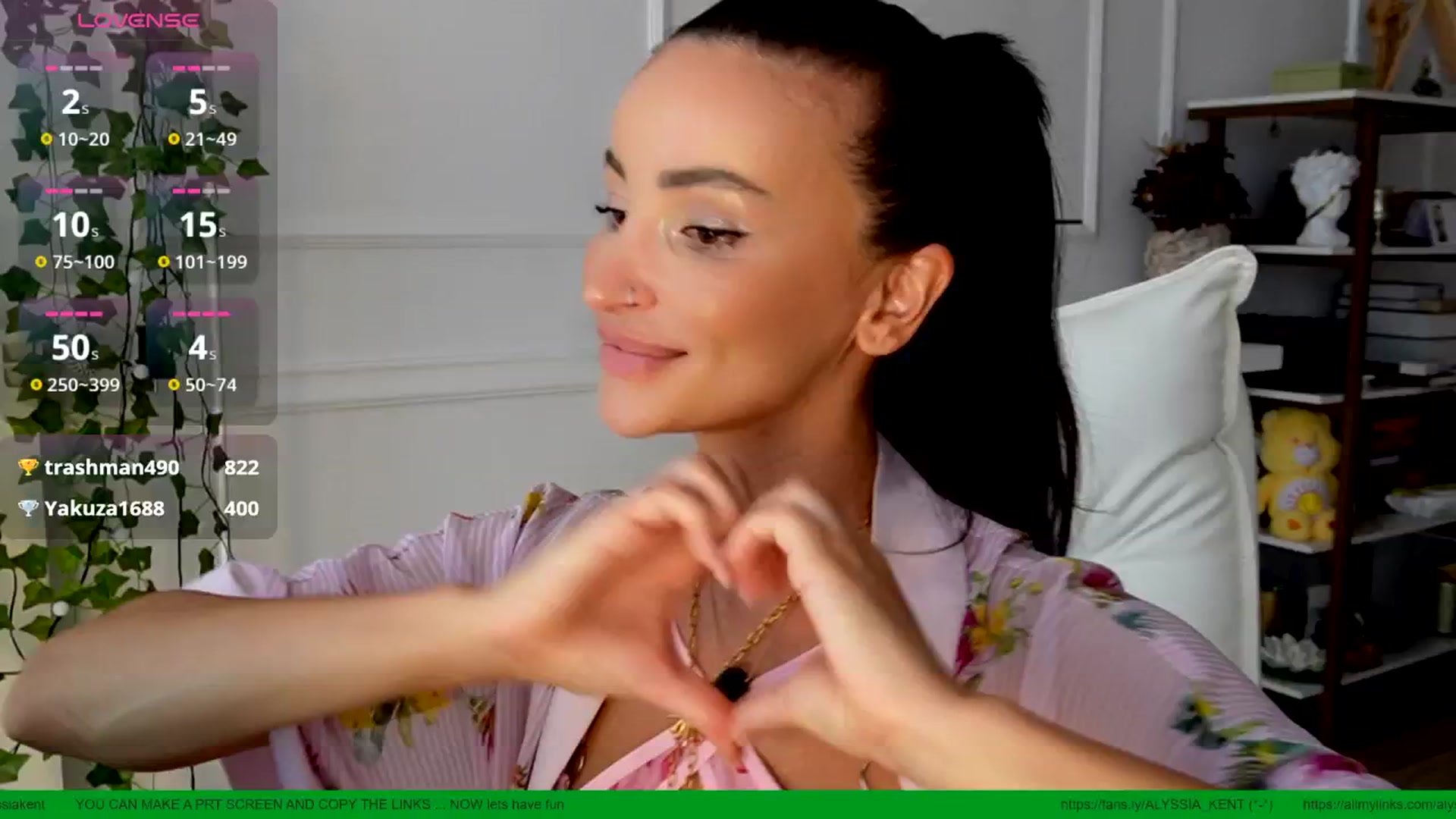 Gallery image thumbnail from AlyssiaKENT1's myfreecams stream on, 07/07/2025, 17:19 image 12 of 20