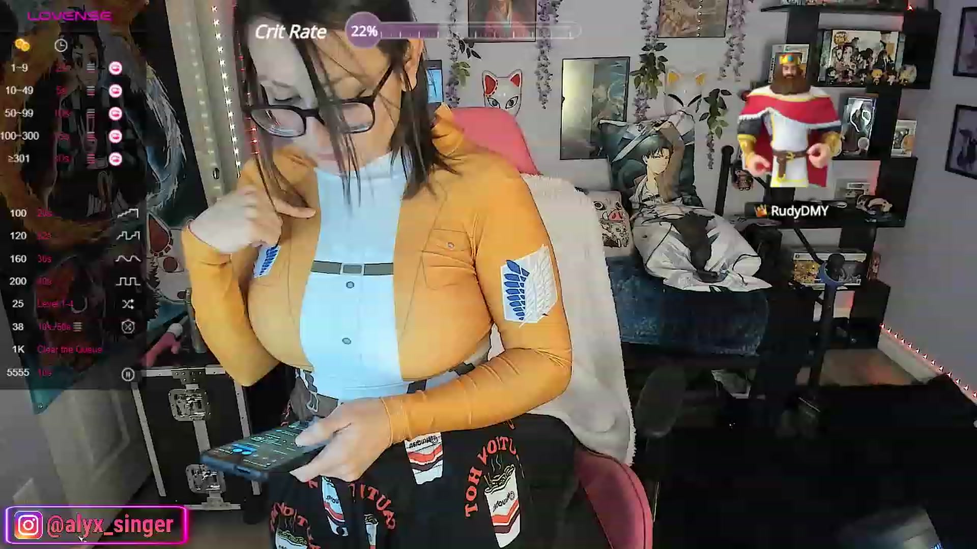 Gallery image thumbnail from Alyx_Singer's myfreecams stream on, 10/02/2023, 21:42 image 2 of 20
