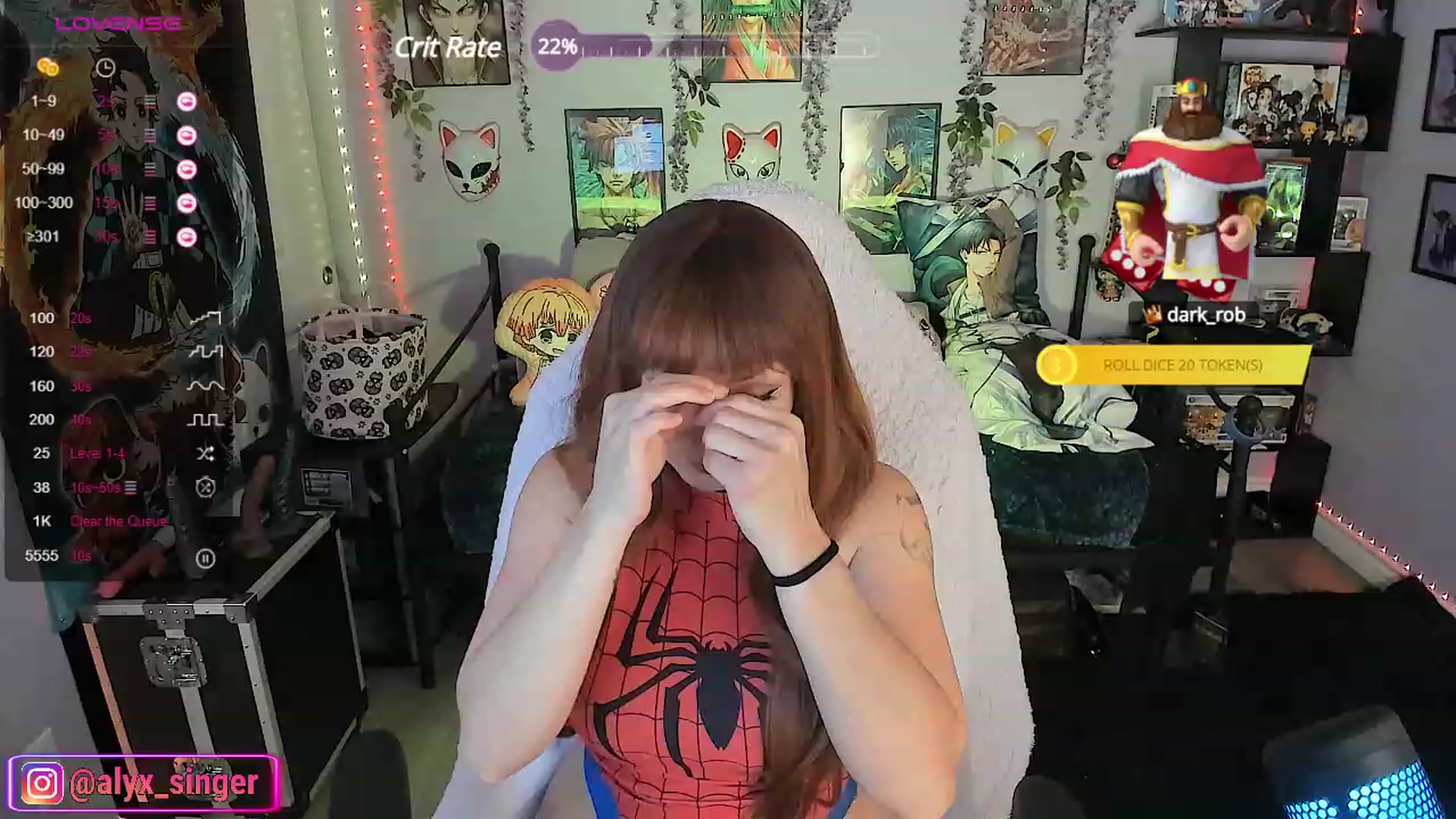 Gallery image thumbnail from Alyx_Singer's myfreecams stream on, 10/03/2023, 17:29 image 17 of 20