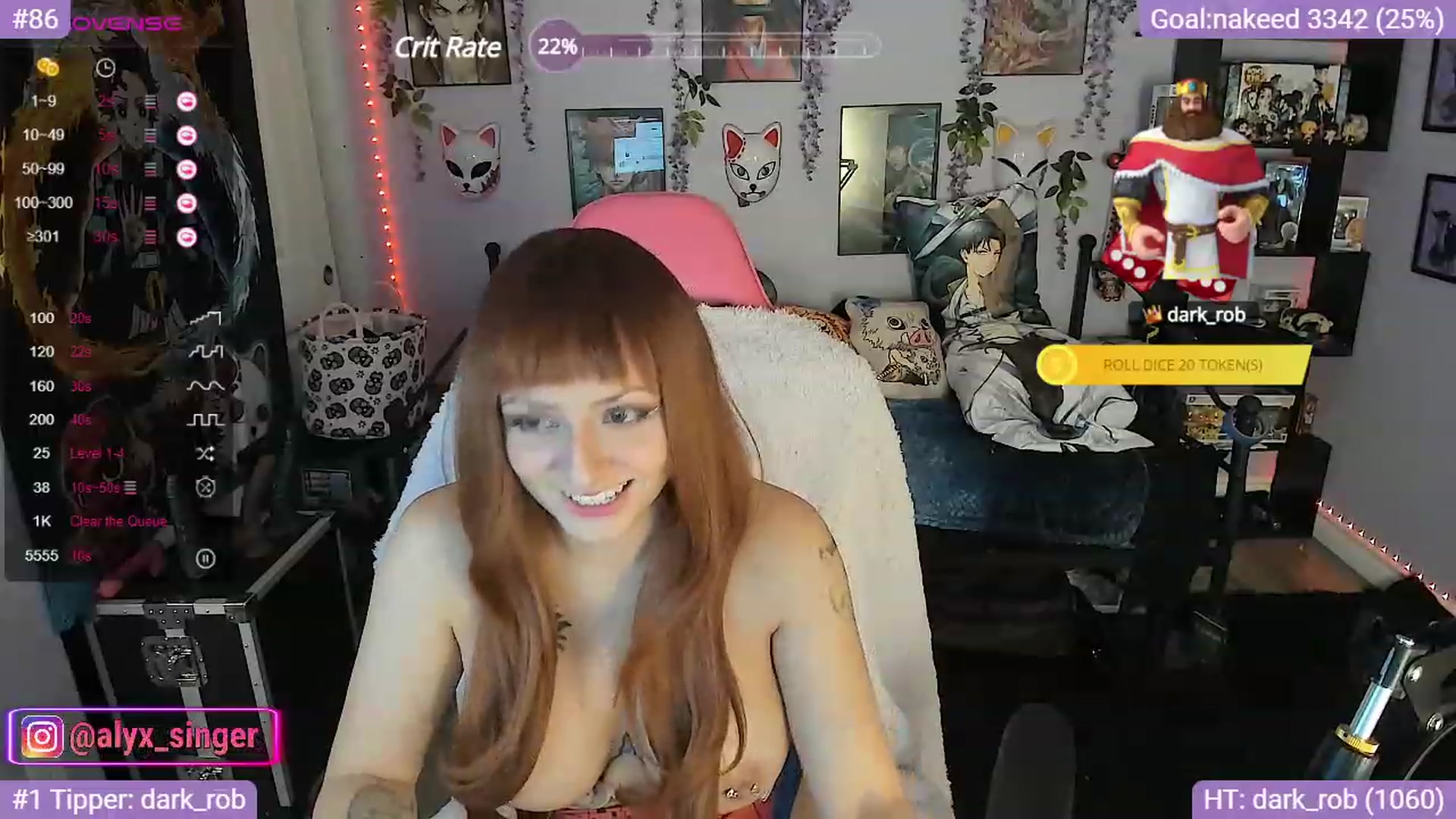 Gallery image thumbnail from Alyx_Singer's myfreecams stream on, 10/03/2023, 21:49 image 13 of 20