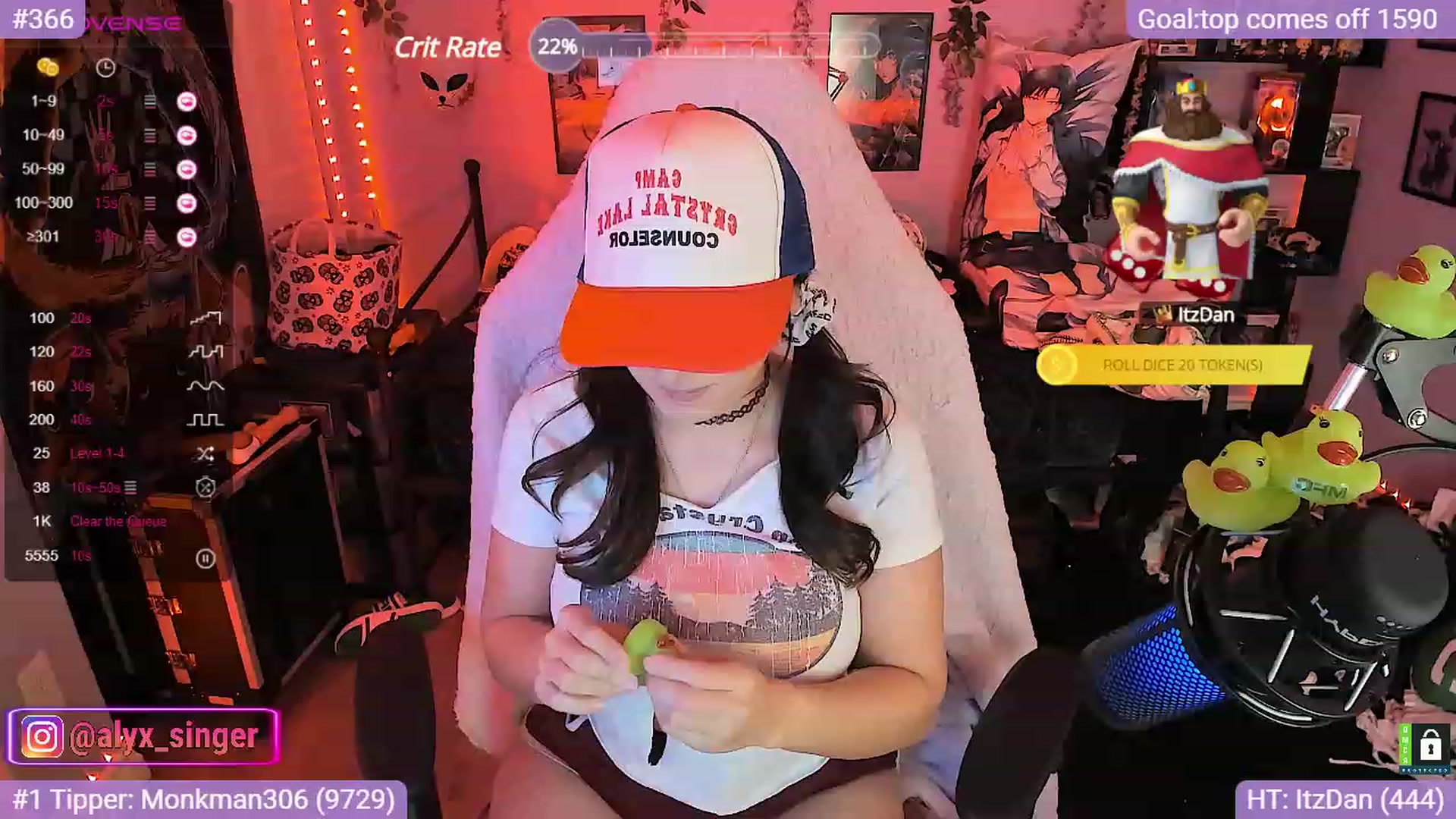 Gallery image thumbnail from Alyx_Singer's myfreecams stream on, 10/13/2023, 17:30 image 6 of 20