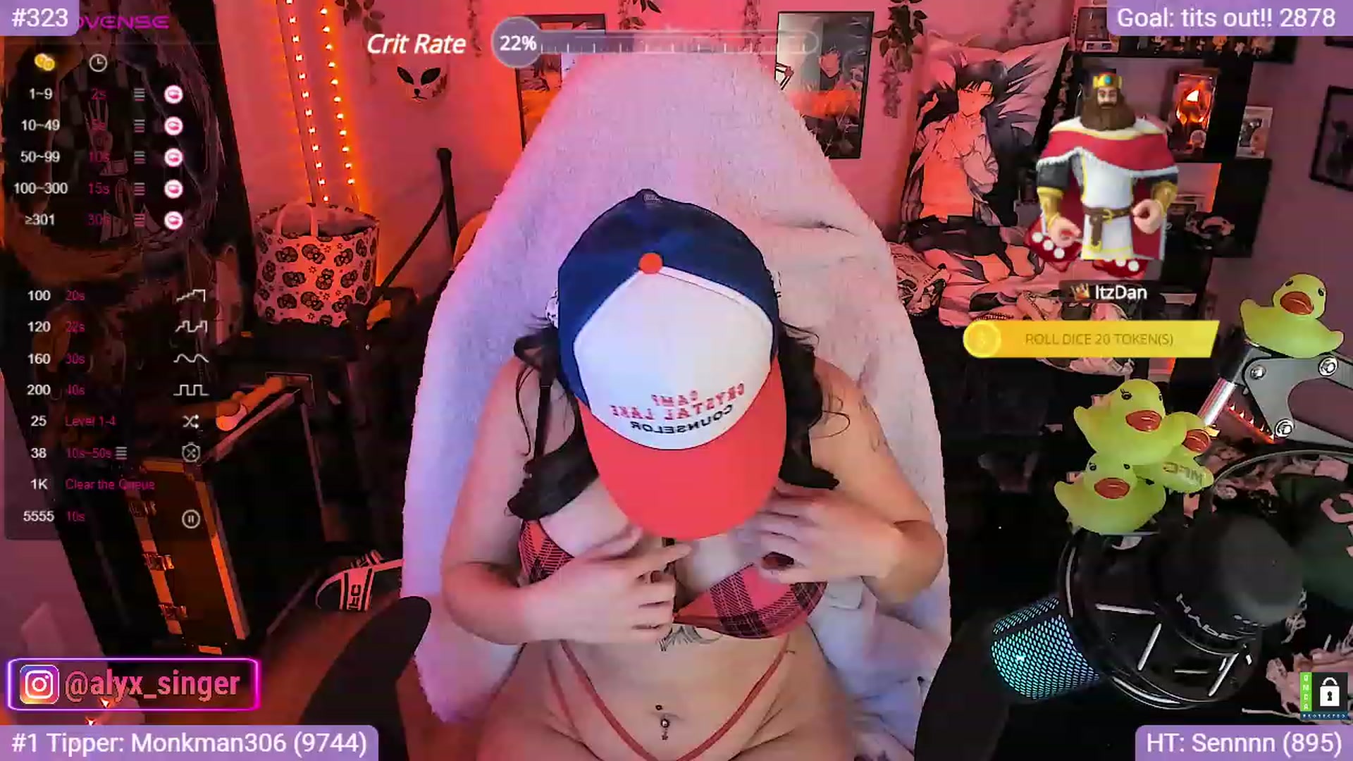 Gallery image thumbnail from Alyx_Singer's myfreecams stream on, 10/13/2023, 18:38 image 16 of 20