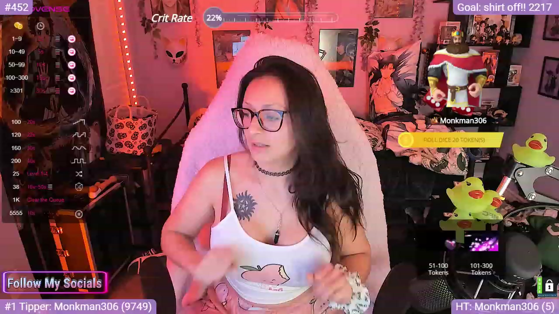 Gallery image thumbnail from Alyx_Singer's myfreecams stream on, 10/16/2023, 19:15 image 1 of 20