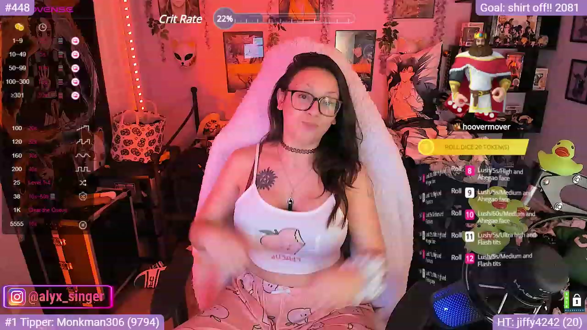 Gallery image thumbnail from Alyx_Singer's myfreecams stream on, 10/16/2023, 19:15 image 13 of 20