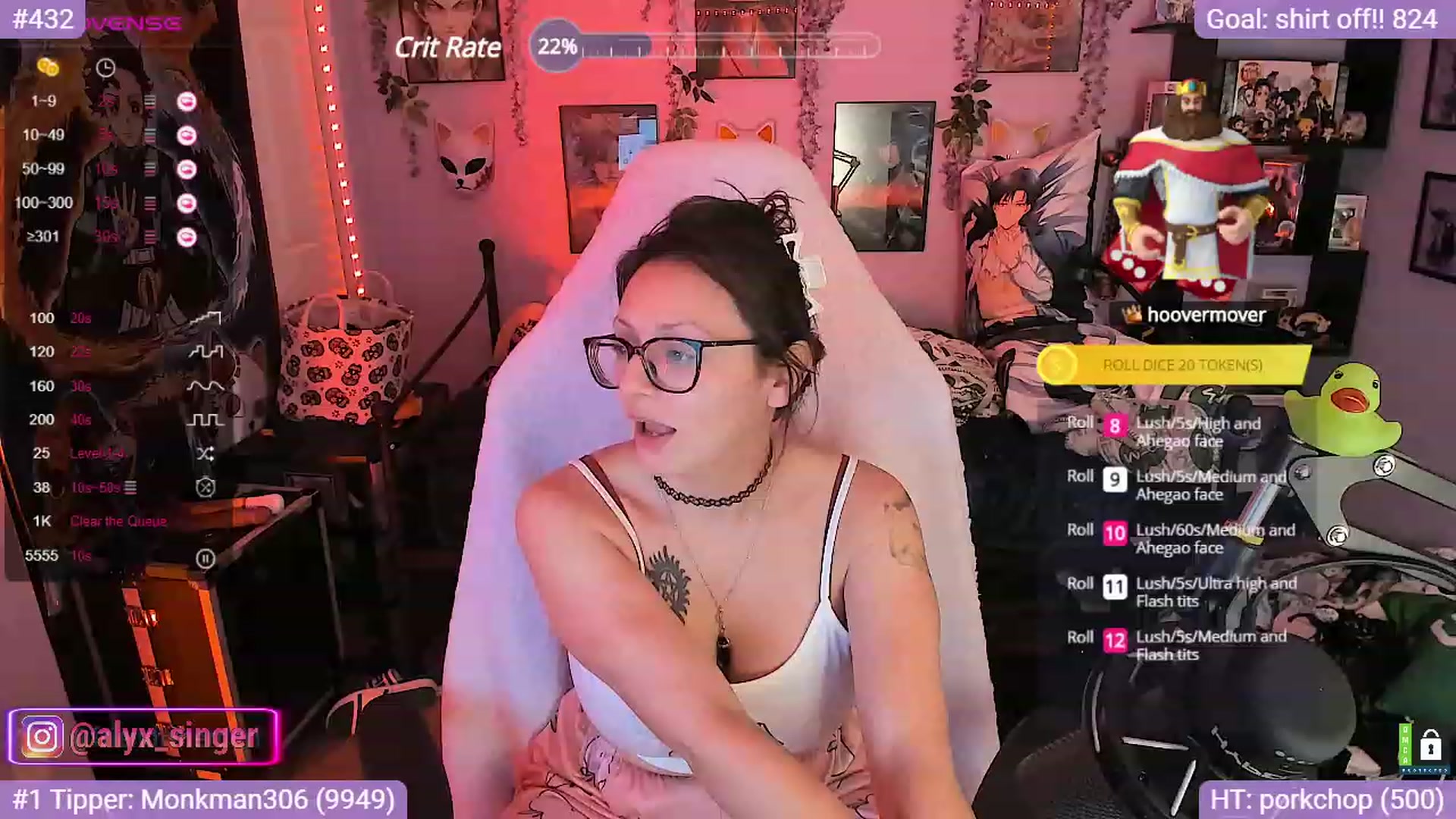 Gallery image thumbnail from Alyx_Singer's myfreecams stream on, 10/16/2023, 23:04 image 3 of 20