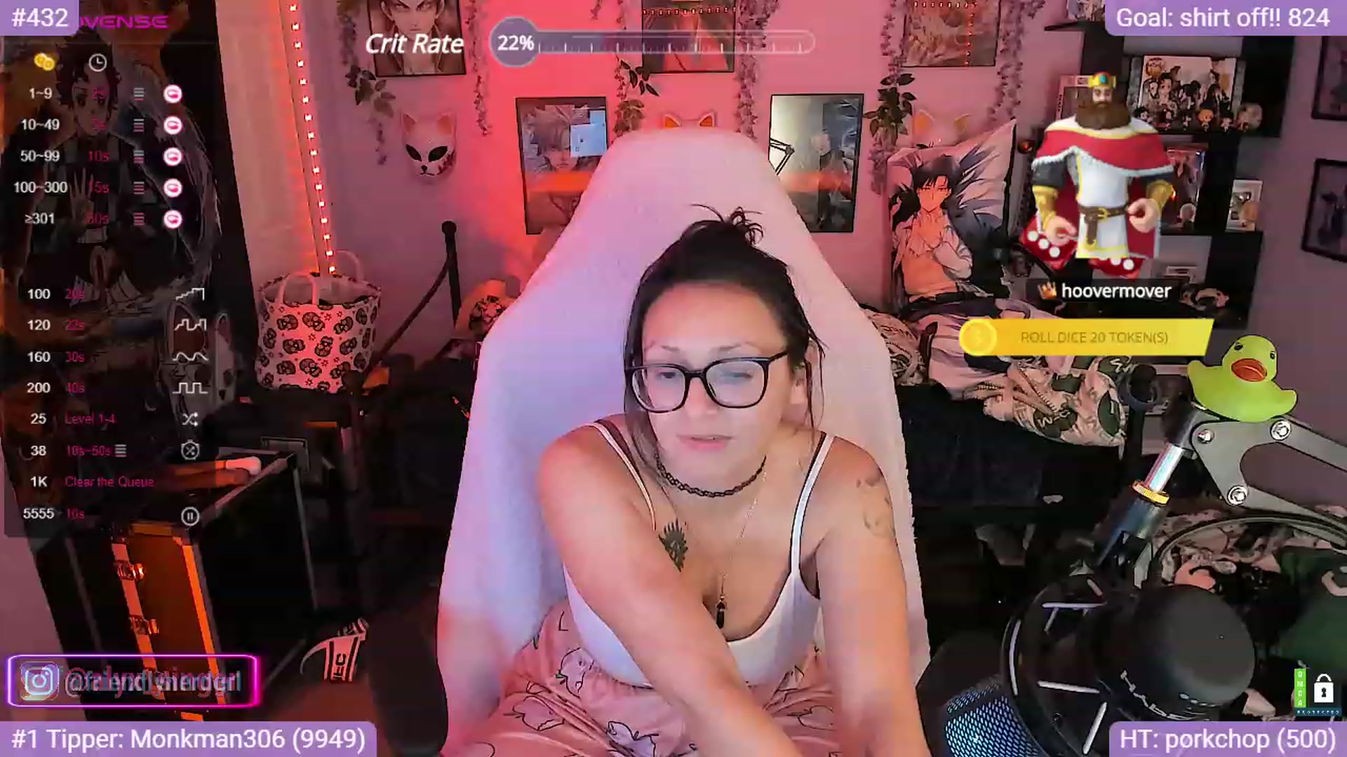 Gallery image thumbnail from Alyx_Singer's myfreecams stream on, 10/16/2023, 23:04 image 20 of 20