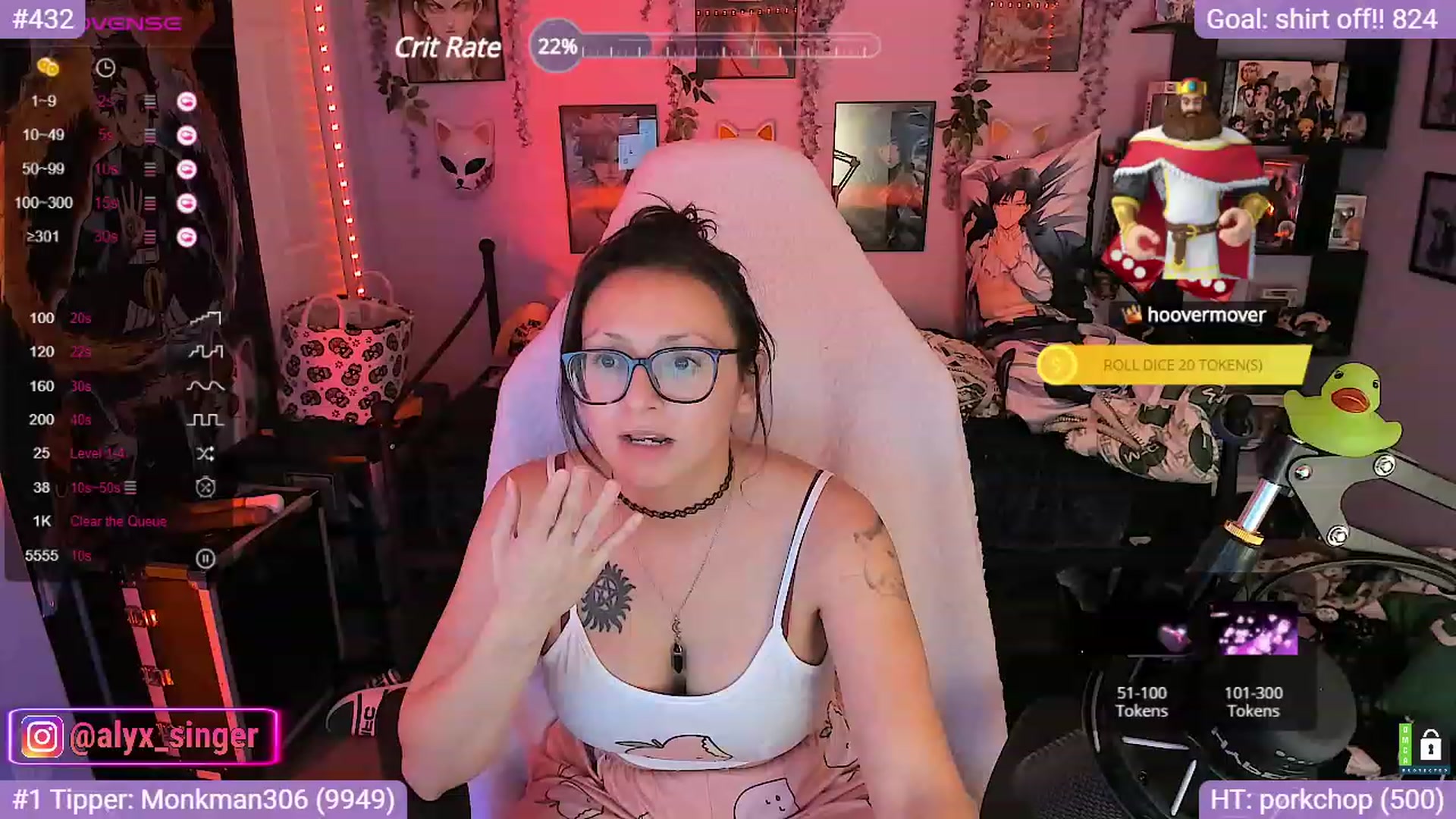 Gallery image thumbnail from Alyx_Singer's myfreecams stream on, 10/16/2023, 23:04 image 9 of 20