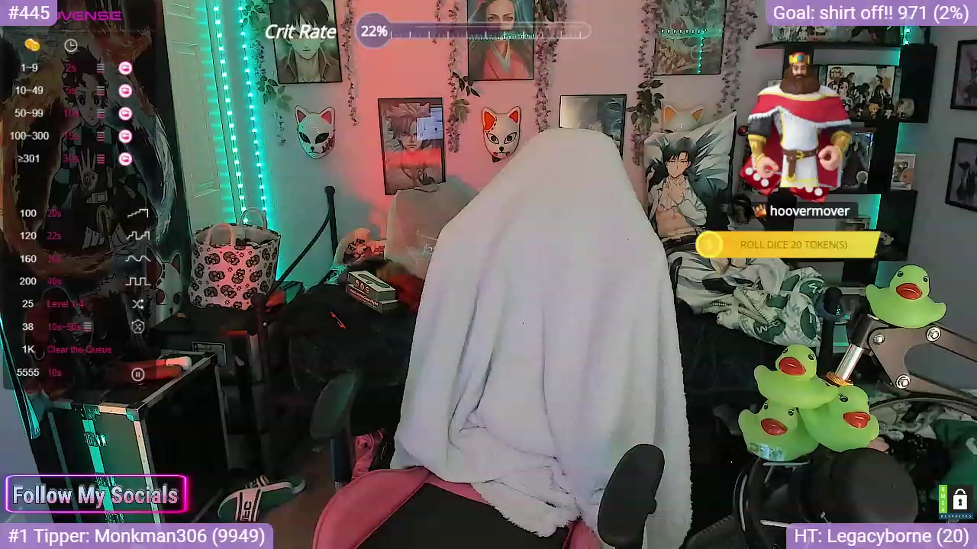 Gallery image thumbnail from Alyx_Singer's myfreecams stream on, 10/17/2023, 18:32 image 14 of 20