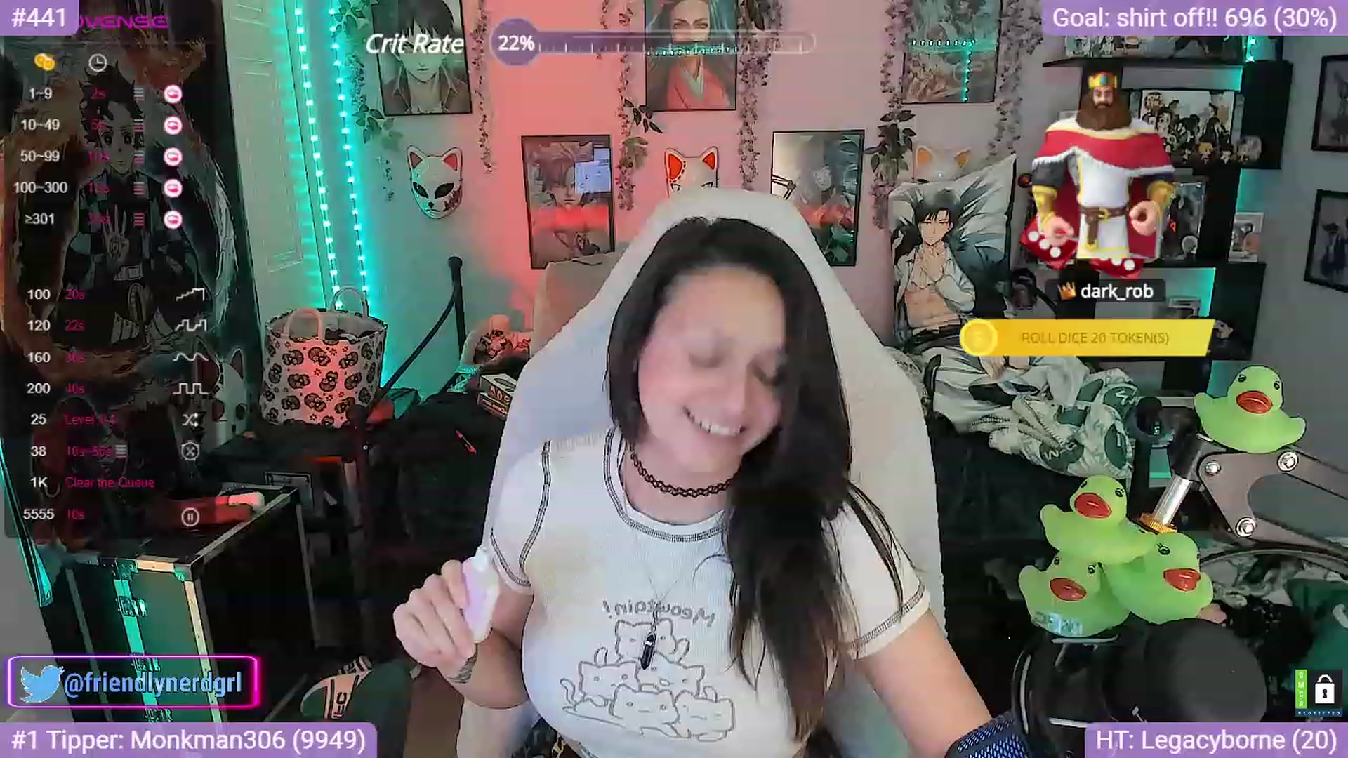 Gallery image thumbnail from Alyx_Singer's myfreecams stream on, 10/17/2023, 18:32 image 18 of 20