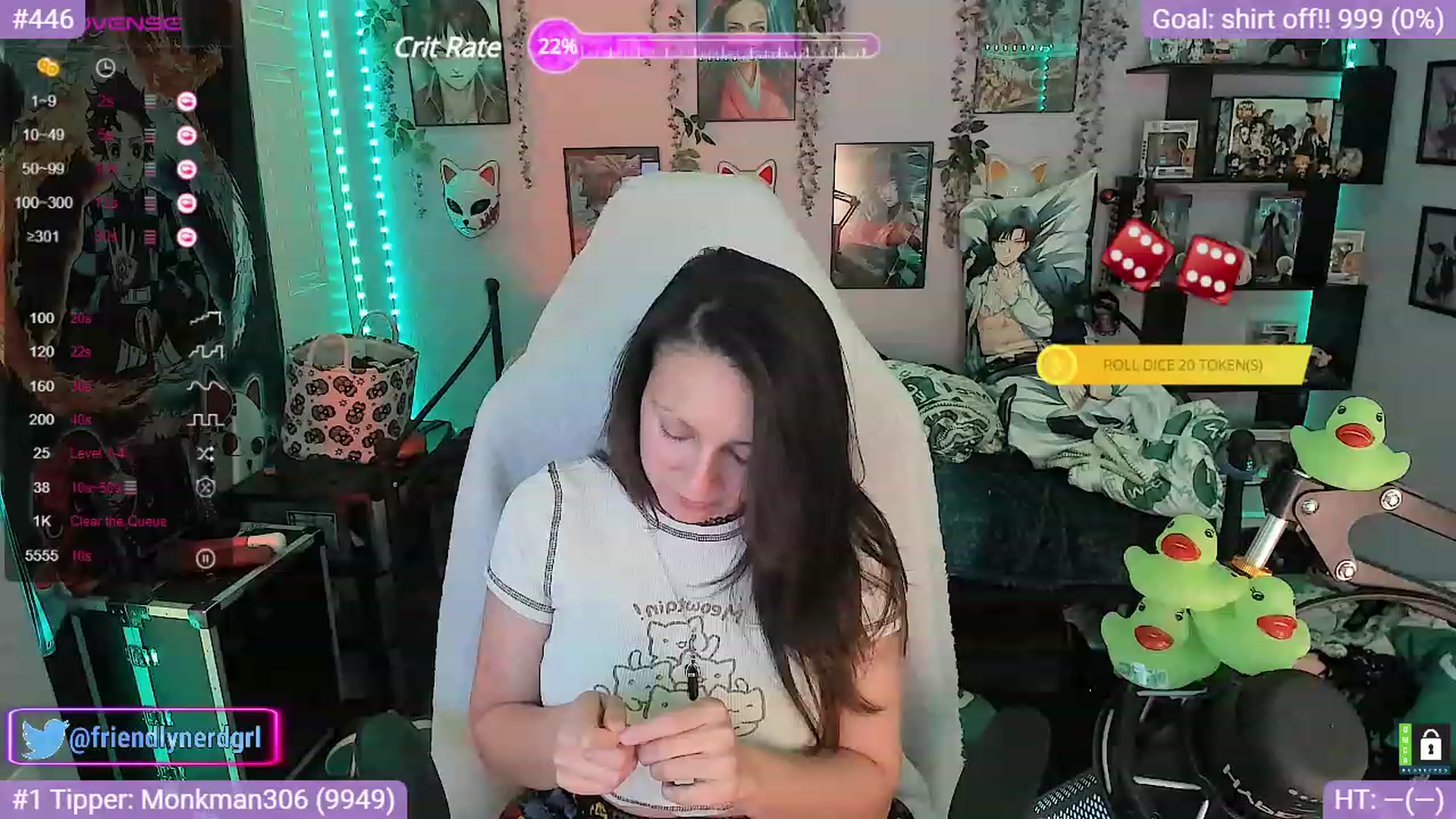 Gallery image thumbnail from Alyx_Singer's myfreecams stream on, 10/17/2023, 18:32 image 5 of 20