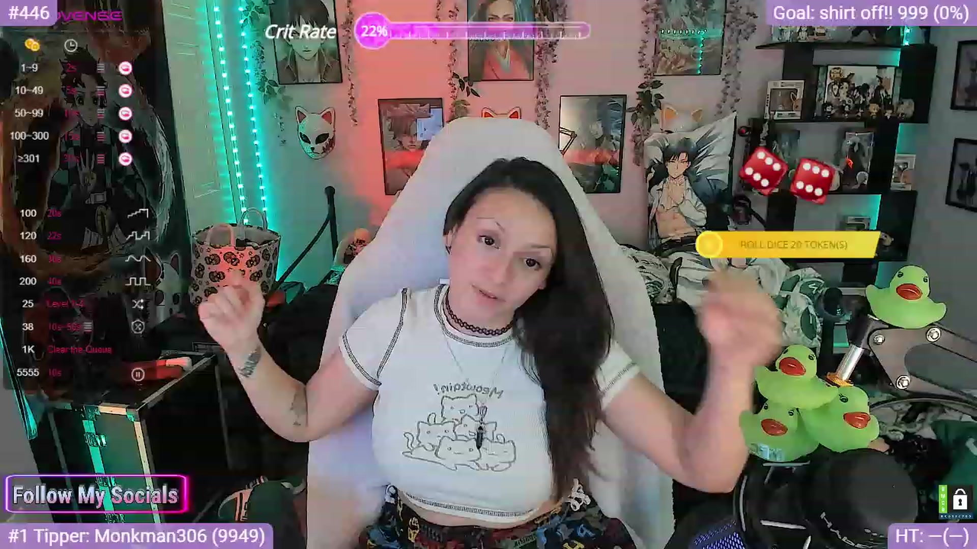 Gallery image thumbnail from Alyx_Singer's myfreecams stream on, 10/17/2023, 18:32 image 7 of 20