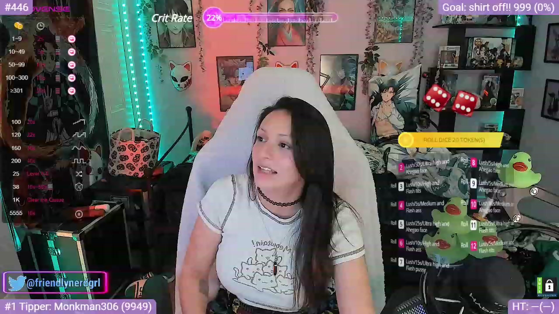 Gallery image thumbnail from Alyx_Singer's myfreecams stream on, 10/17/2023, 18:32 image 8 of 20