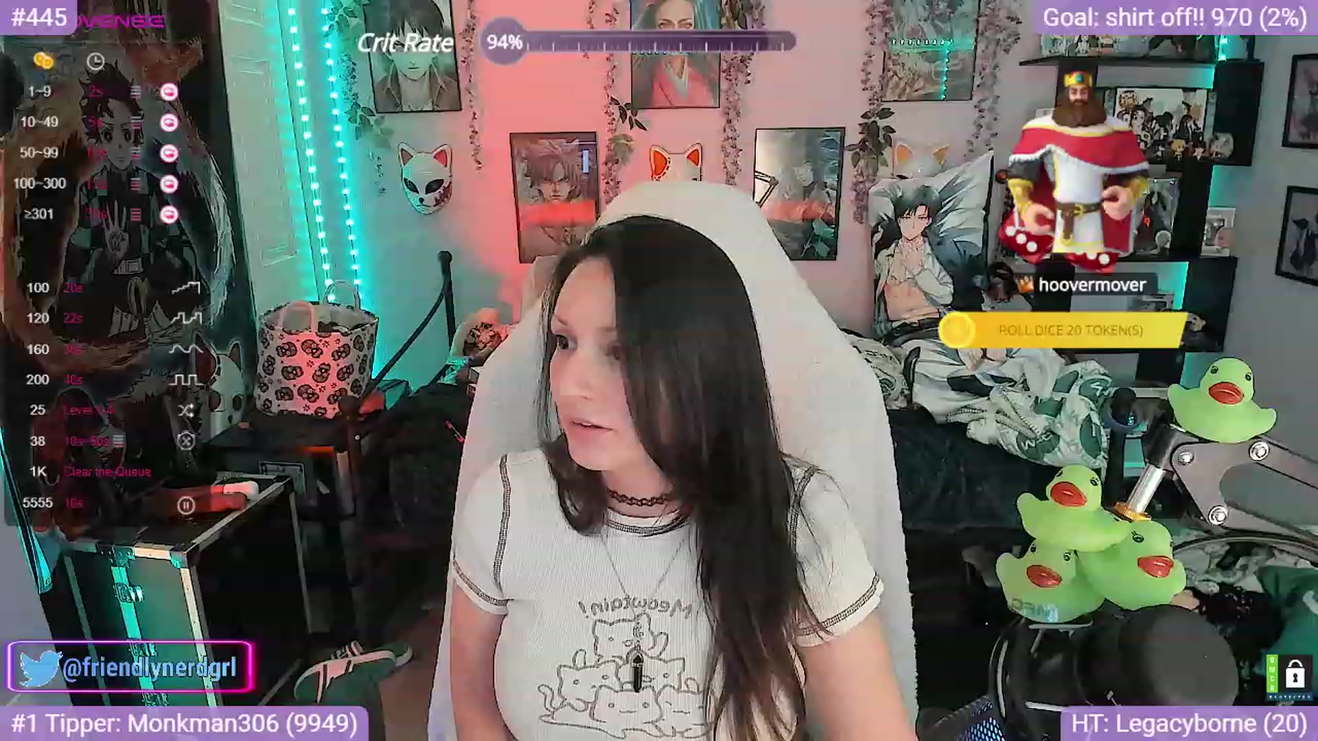 Gallery image thumbnail from Alyx_Singer's myfreecams stream on, 10/17/2023, 18:32 image 15 of 20