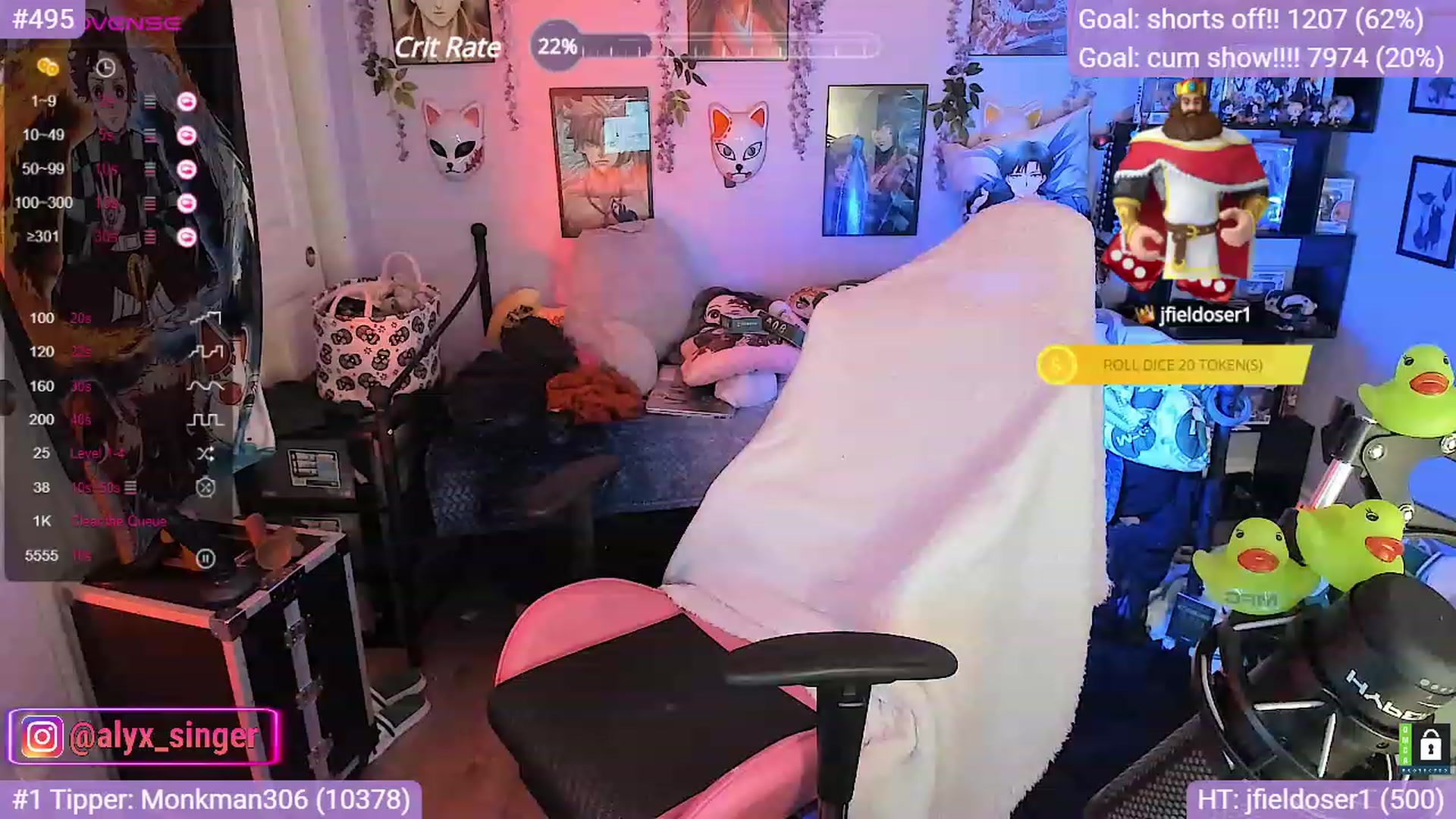 Gallery image thumbnail from Alyx_Singer's myfreecams stream on, 10/21/2023, 10:18 image 4 of 20