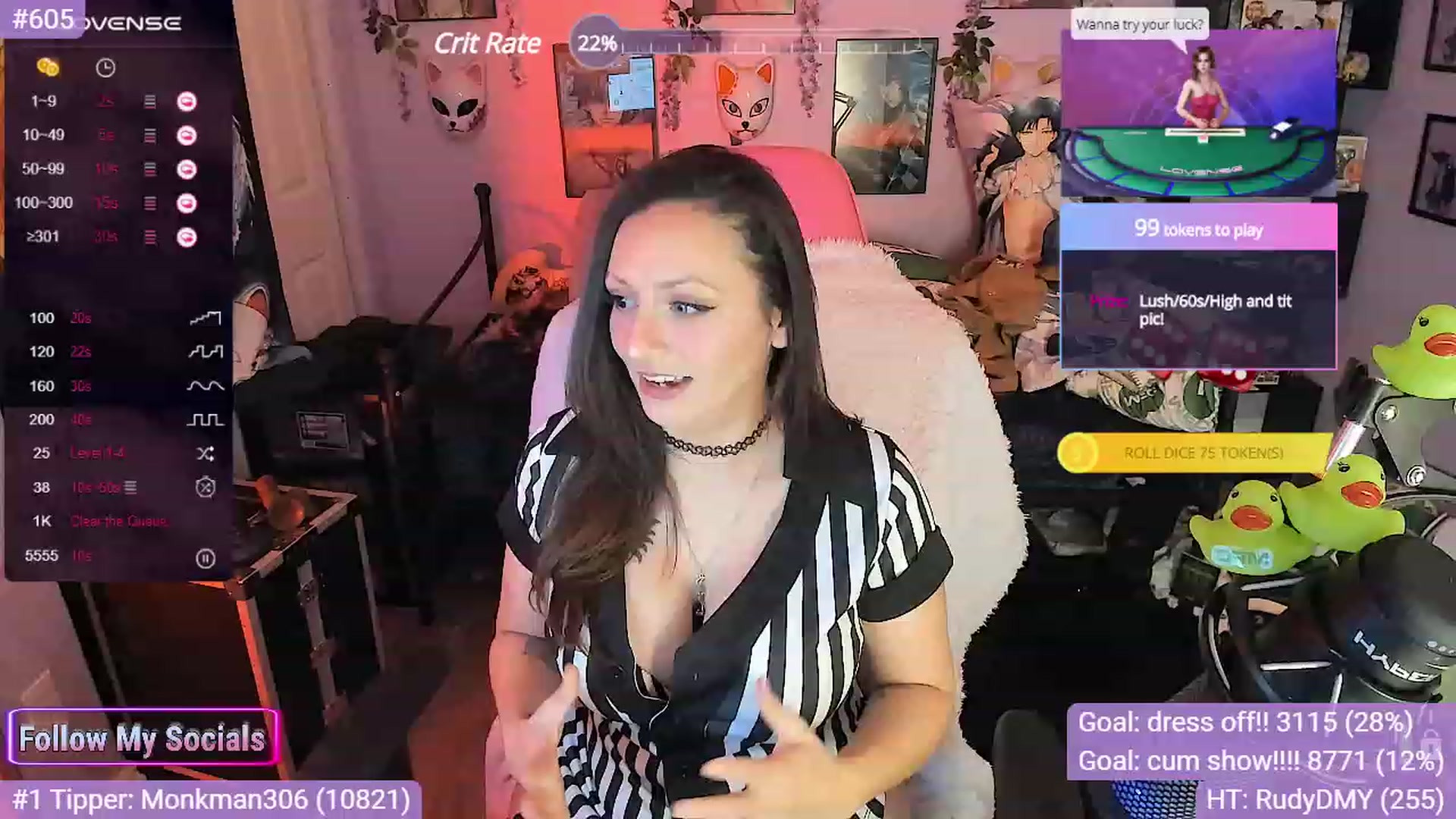 Gallery image thumbnail from Alyx_Singer's myfreecams stream on, 10/27/2023, 20:48 image 8 of 20