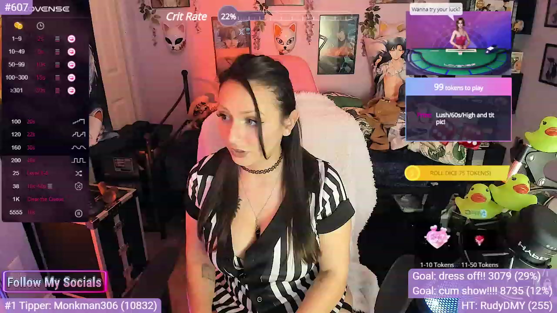 Gallery image thumbnail from Alyx_Singer's myfreecams stream on, 10/27/2023, 20:48 image 14 of 20