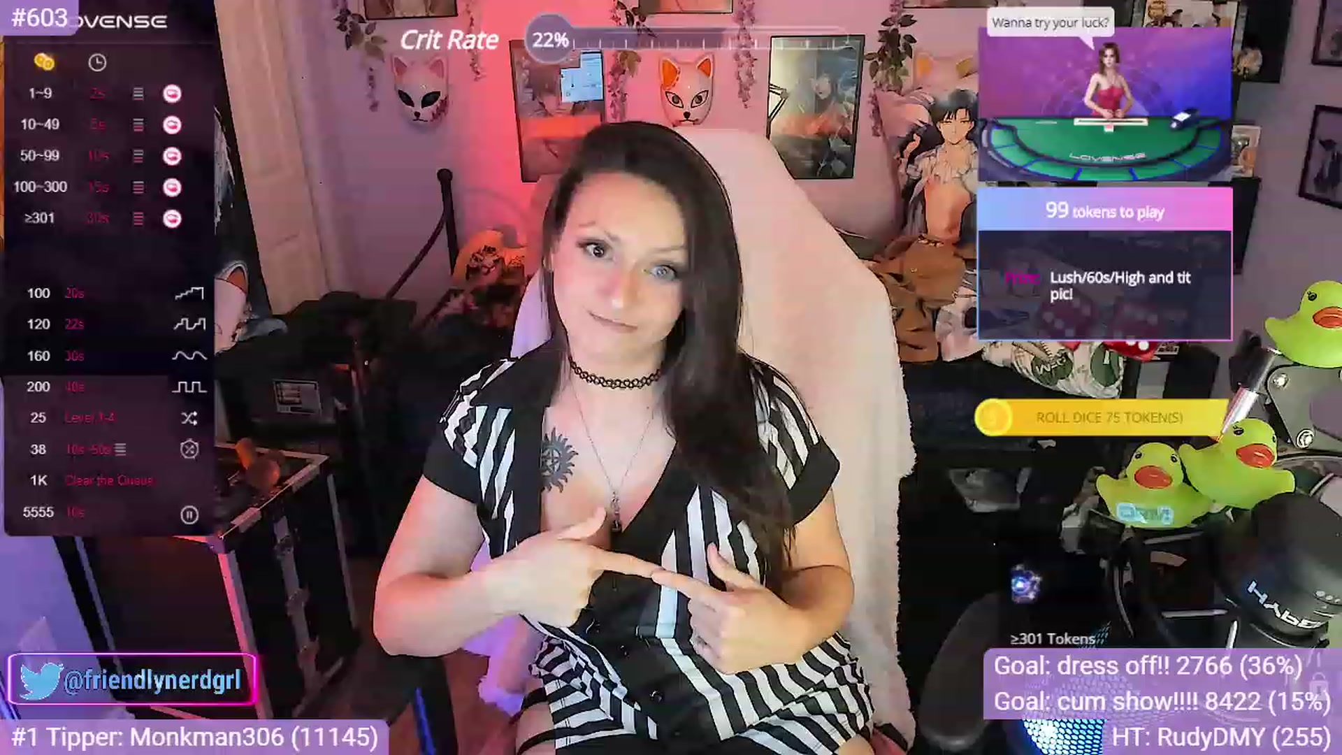 Gallery image thumbnail from Alyx_Singer's myfreecams stream on, 10/27/2023, 20:48 image 16 of 20