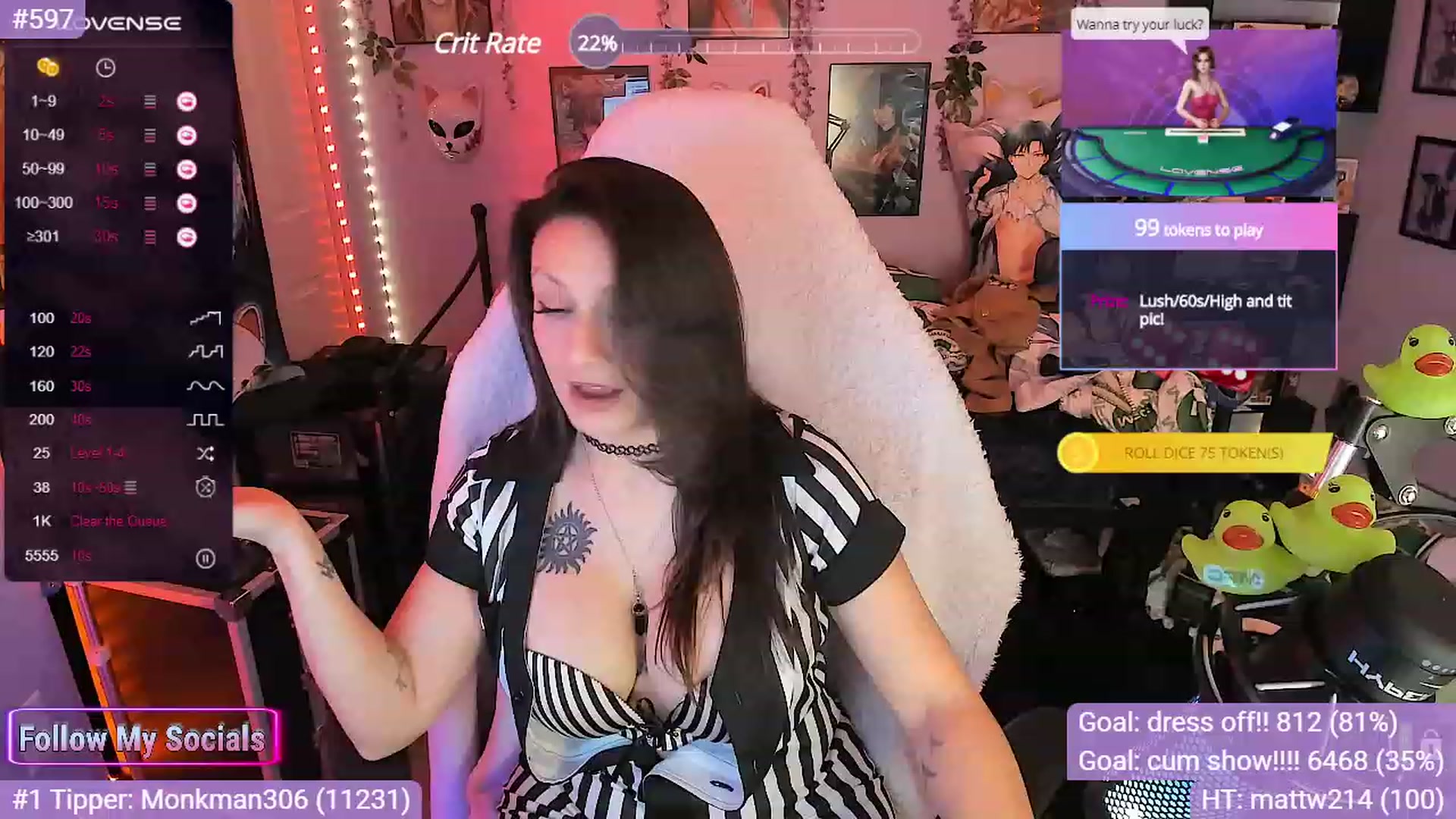Gallery image thumbnail from Alyx_Singer's myfreecams stream on, 10/28/2023, 08:04 image 15 of 20