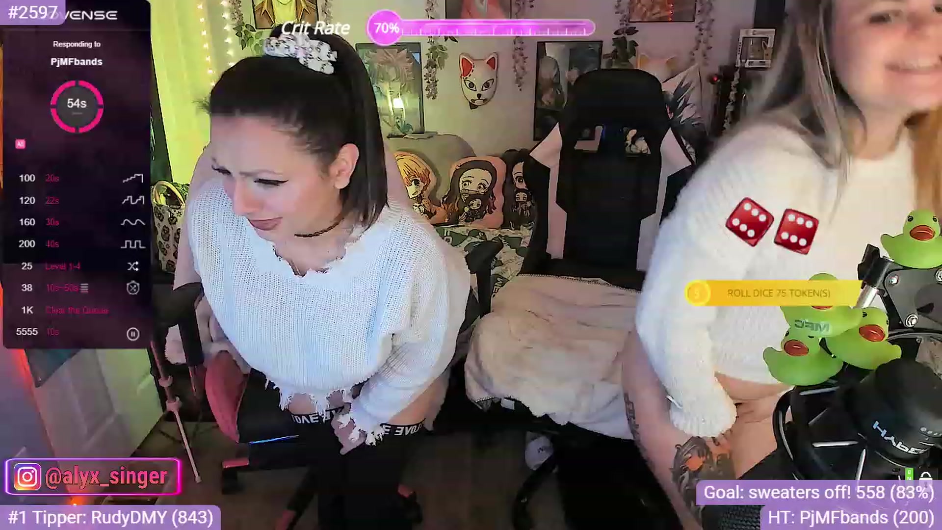 Gallery image thumbnail from Alyx_Singer's myfreecams stream on, 11/05/2023, 08:02 image 15 of 20