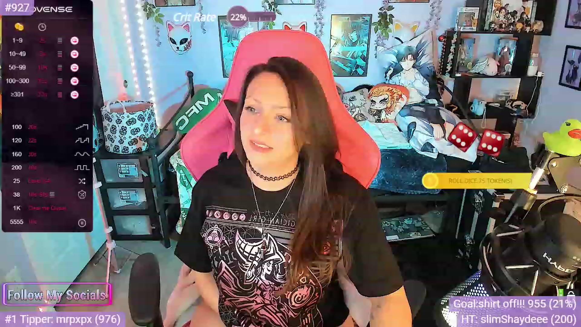 Gallery image thumbnail from Alyx_Singer's myfreecams stream on, 11/07/2023, 20:45 image 18 of 20