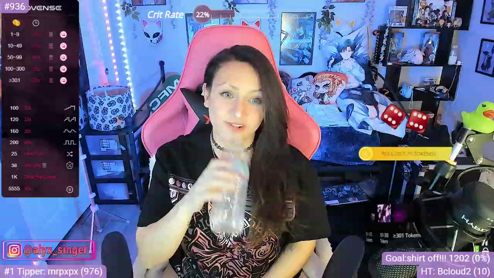 Gallery image thumbnail from Alyx_Singer's myfreecams stream on, 11/07/2023, 20:45 image 14 of 20
