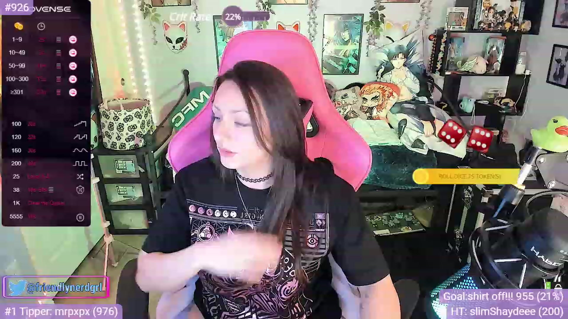 Gallery image thumbnail from Alyx_Singer's myfreecams stream on, 11/07/2023, 20:45 image 17 of 20