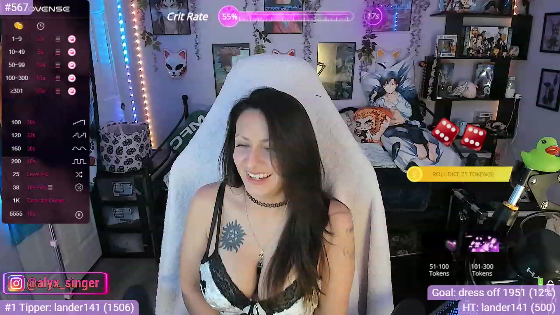 Gallery image thumbnail from Alyx_Singer's myfreecams stream on, 11/08/2023, 06:15 image 9 of 20