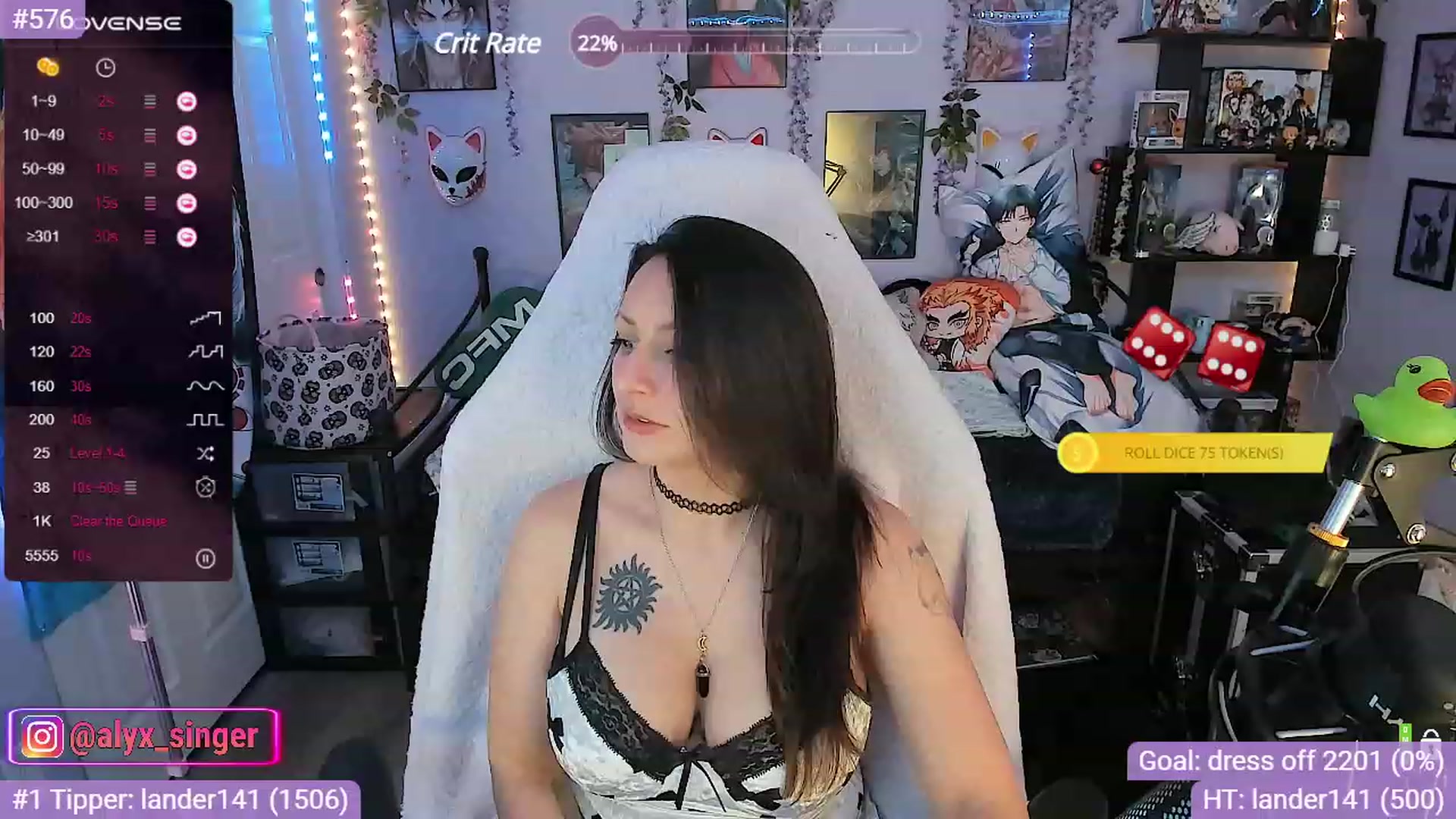 Gallery image thumbnail from Alyx_Singer's myfreecams stream on, 11/08/2023, 06:15 image 5 of 20