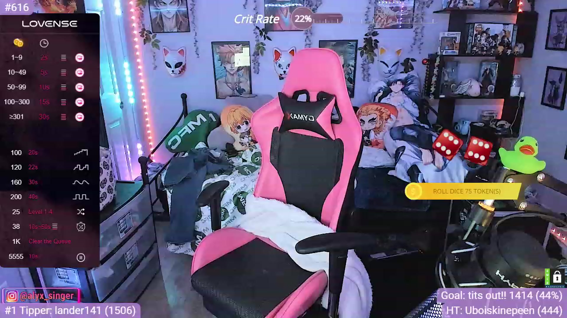 Gallery image thumbnail from Alyx_Singer's myfreecams stream on, 11/09/2023, 06:59 image 13 of 20