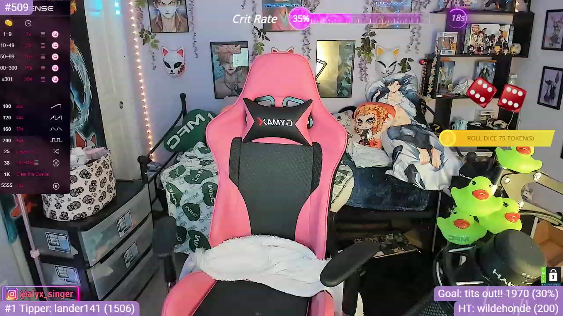 Gallery image thumbnail from Alyx_Singer's myfreecams stream on, 11/10/2023, 20:08 image 12 of 20