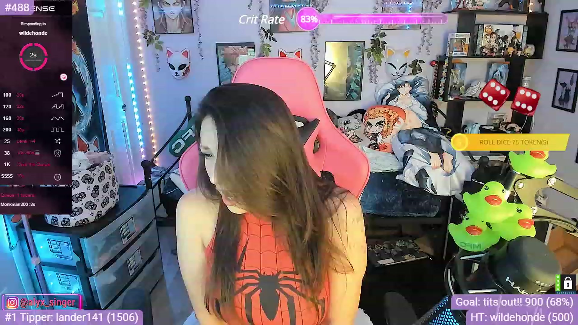 Gallery image thumbnail from Alyx_Singer's myfreecams stream on, 11/10/2023, 20:08 image 20 of 20