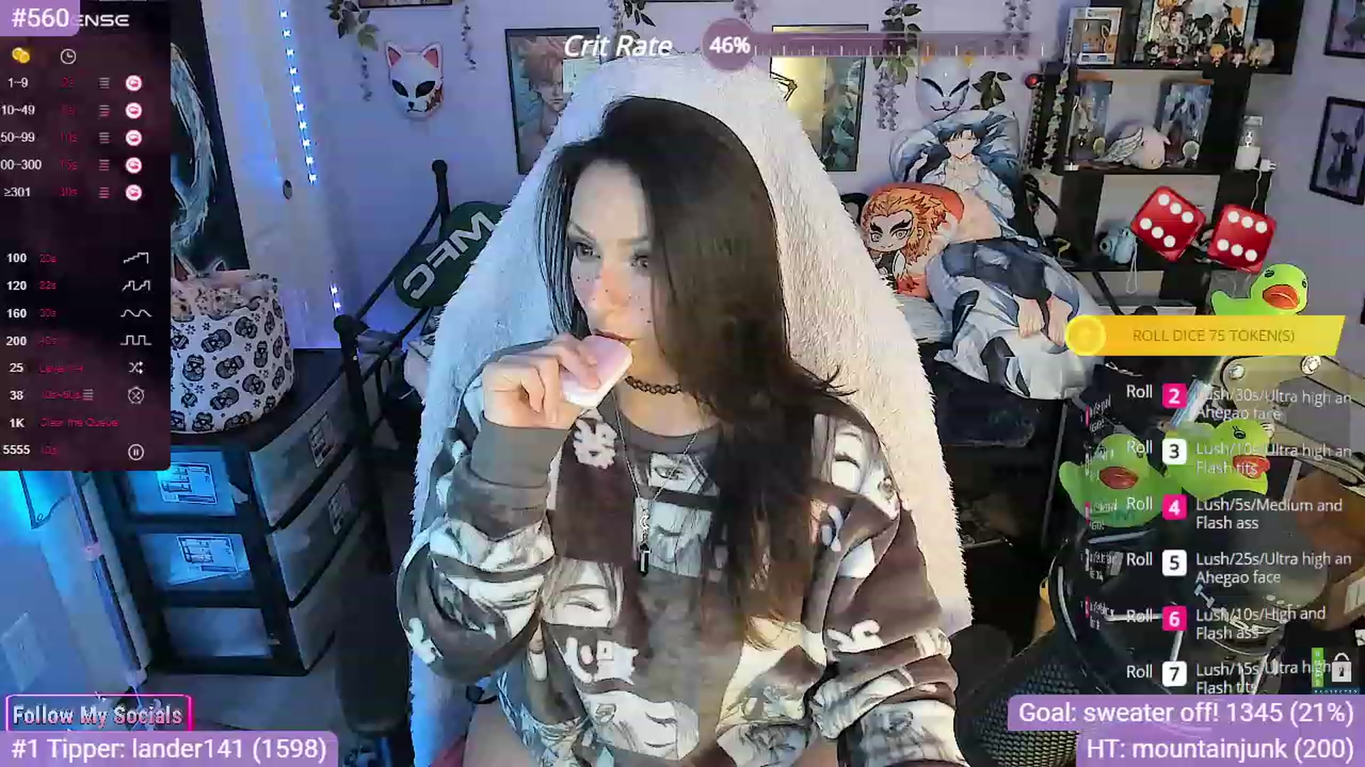 Gallery image thumbnail from Alyx_Singer's myfreecams stream on, 11/13/2023, 19:02 image 7 of 20