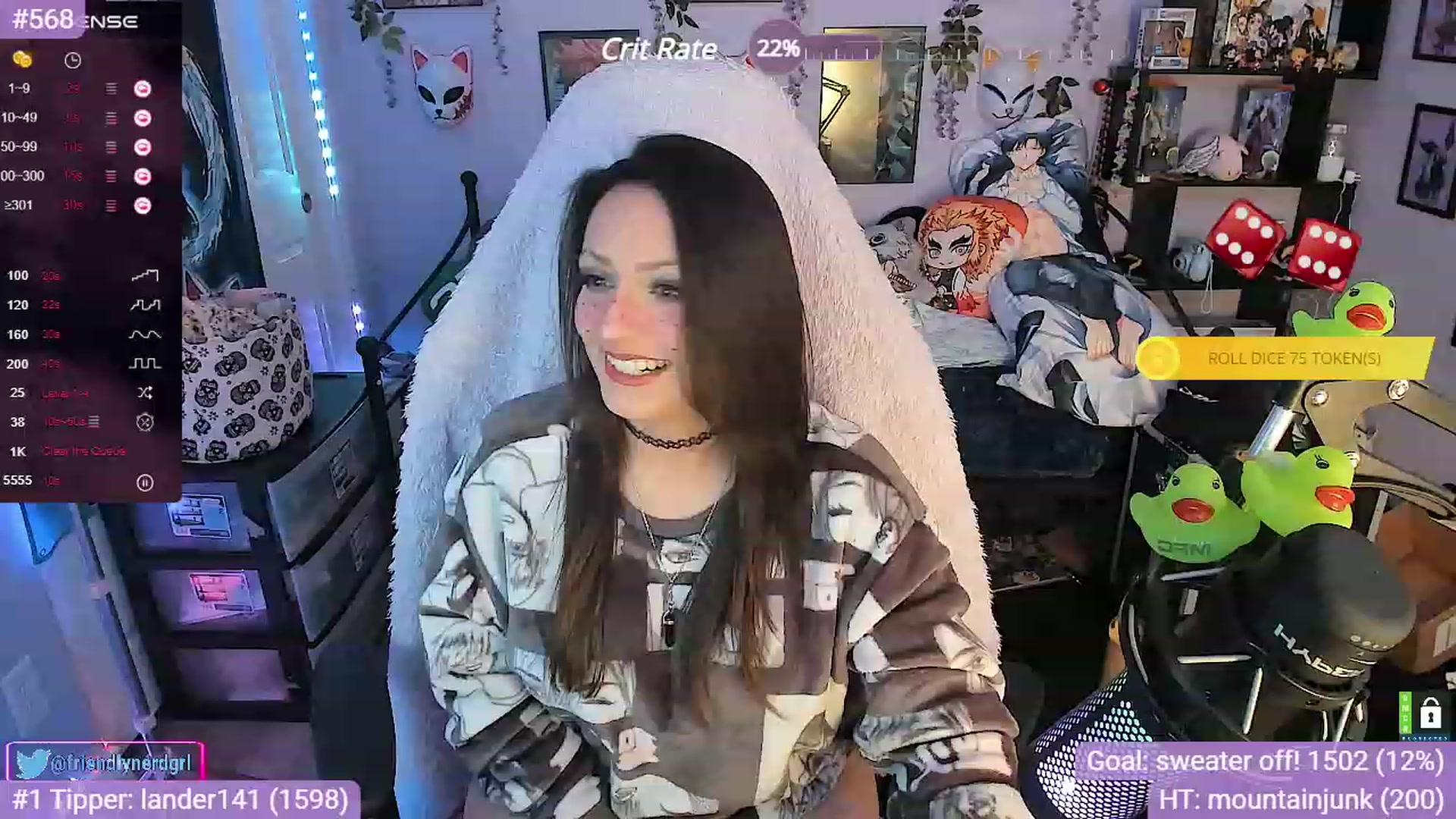 Gallery image thumbnail from Alyx_Singer's myfreecams stream on, 11/13/2023, 19:02 image 3 of 20