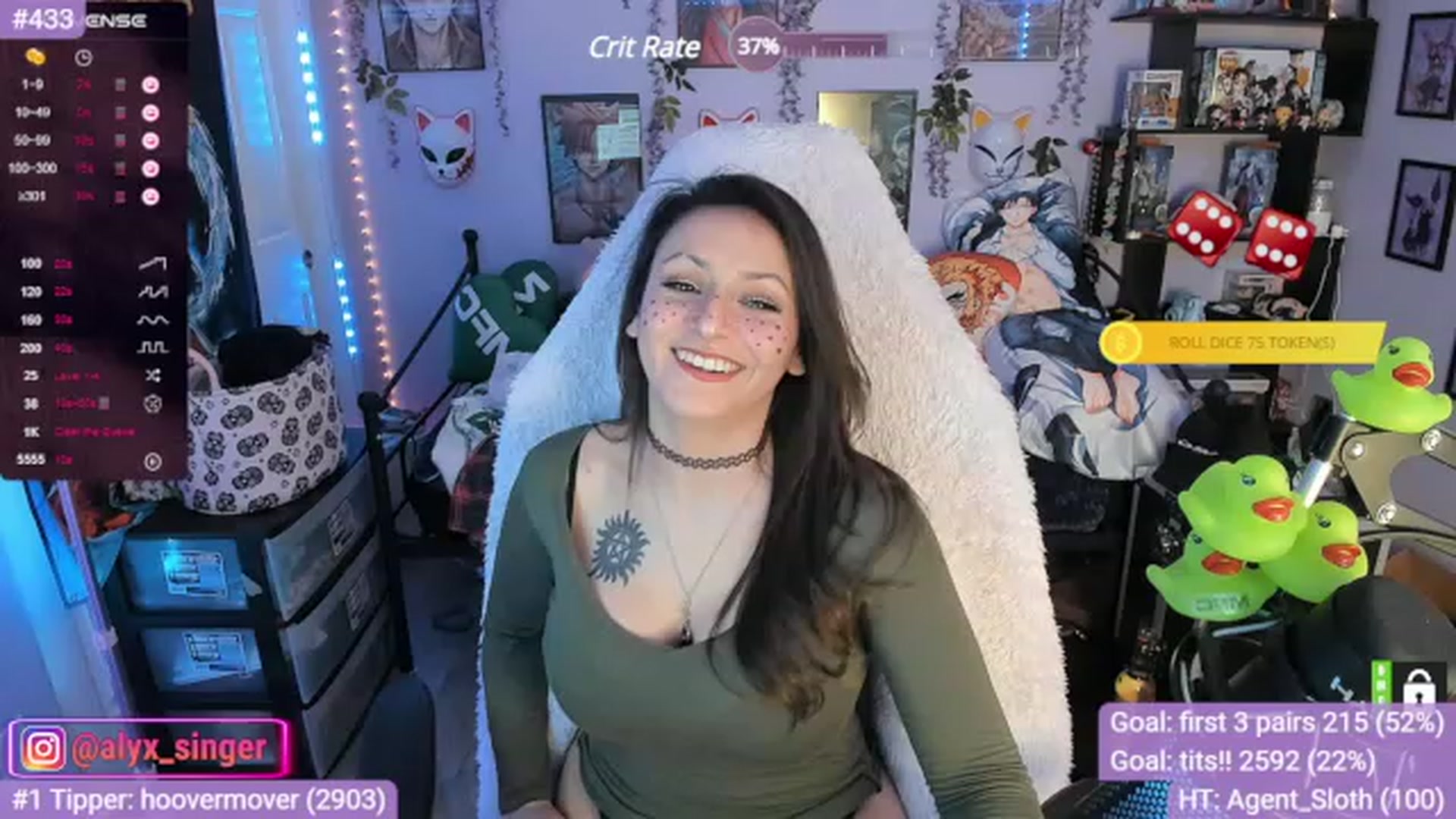 Gallery image thumbnail from Alyx_Singer's myfreecams stream on, 11/15/2023, 21:44 image 9 of 20