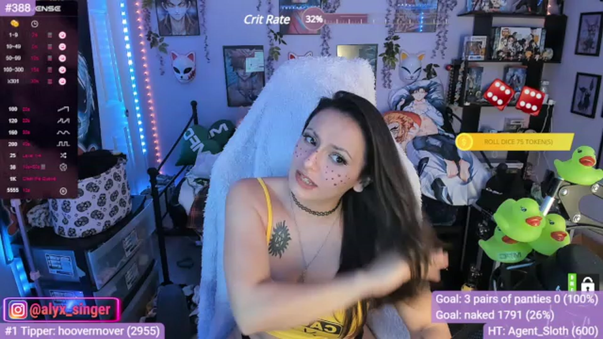 Gallery image thumbnail from Alyx_Singer's myfreecams stream on, 11/15/2023, 22:19 image 19 of 20