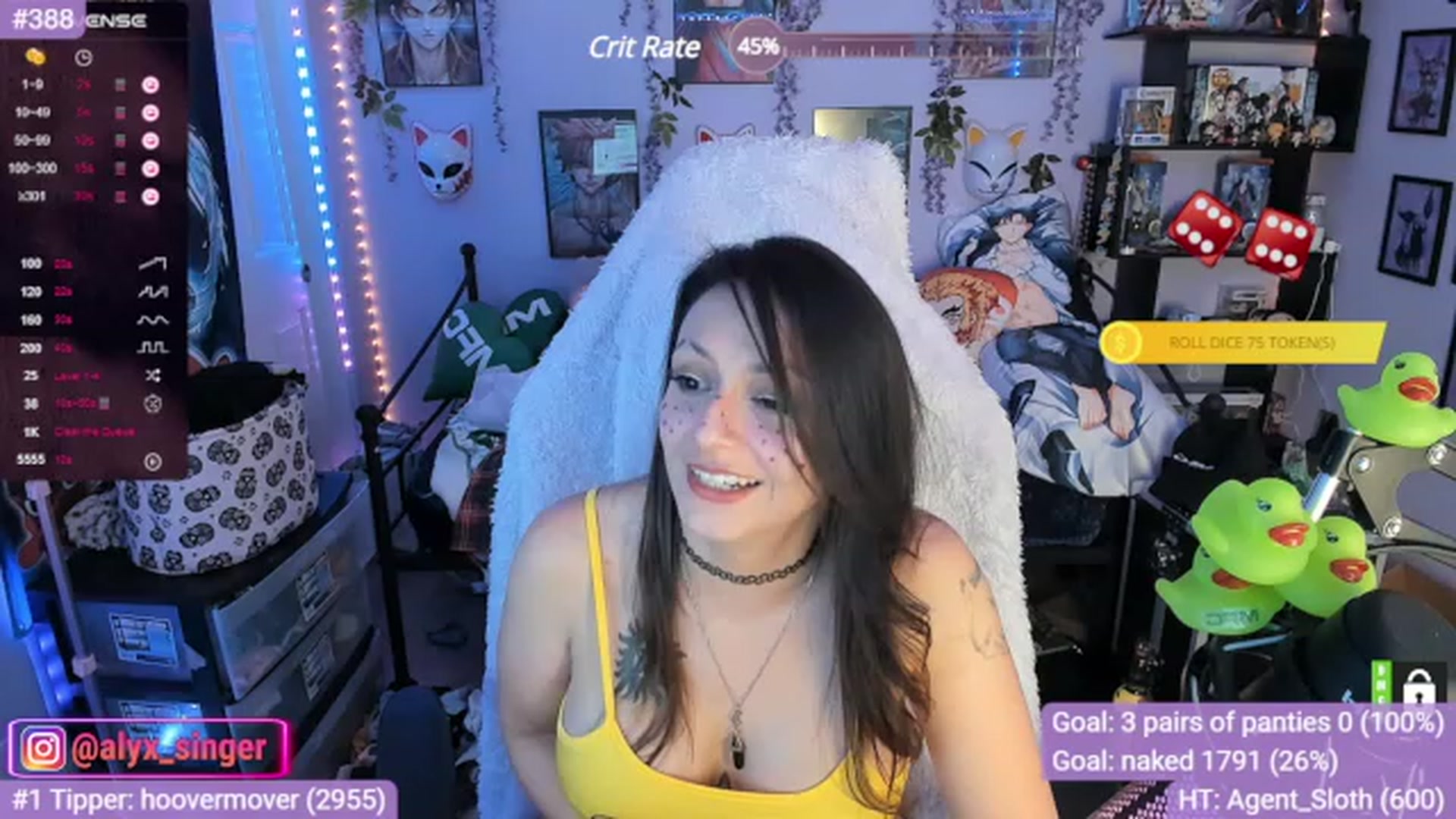 Gallery image thumbnail from Alyx_Singer's myfreecams stream on, 11/15/2023, 22:19 image 17 of 20