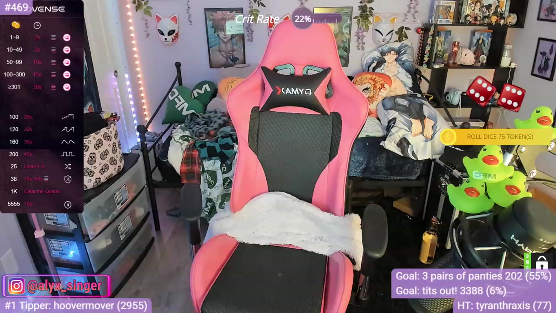 Gallery image thumbnail from Alyx_Singer's myfreecams stream on, 11/17/2023, 22:20 image 15 of 20