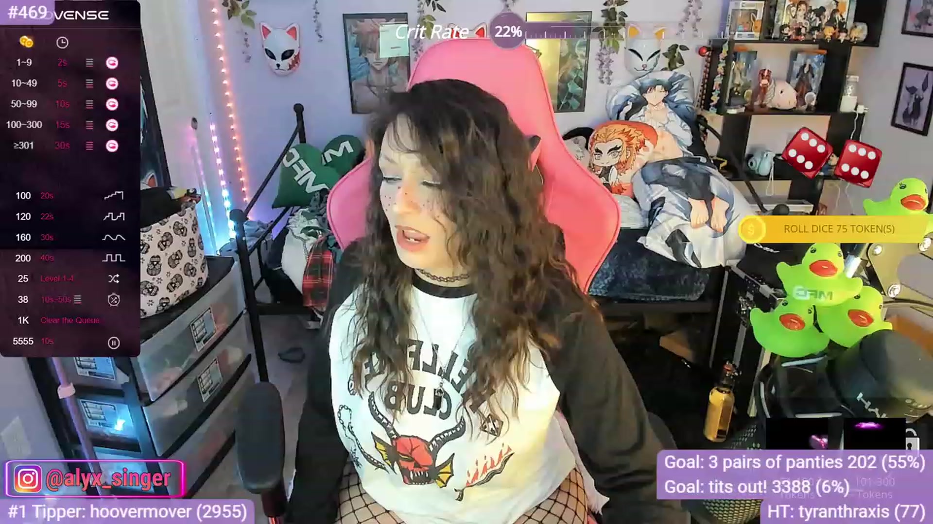 Gallery image thumbnail from Alyx_Singer's myfreecams stream on, 11/17/2023, 22:20 image 16 of 20