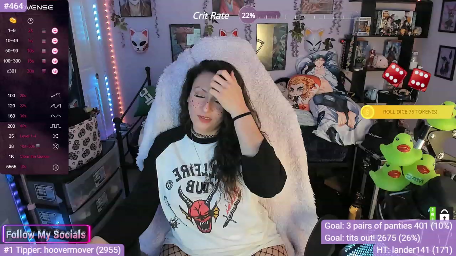 Gallery image thumbnail from Alyx_Singer's myfreecams stream on, 11/17/2023, 23:53 image 18 of 20