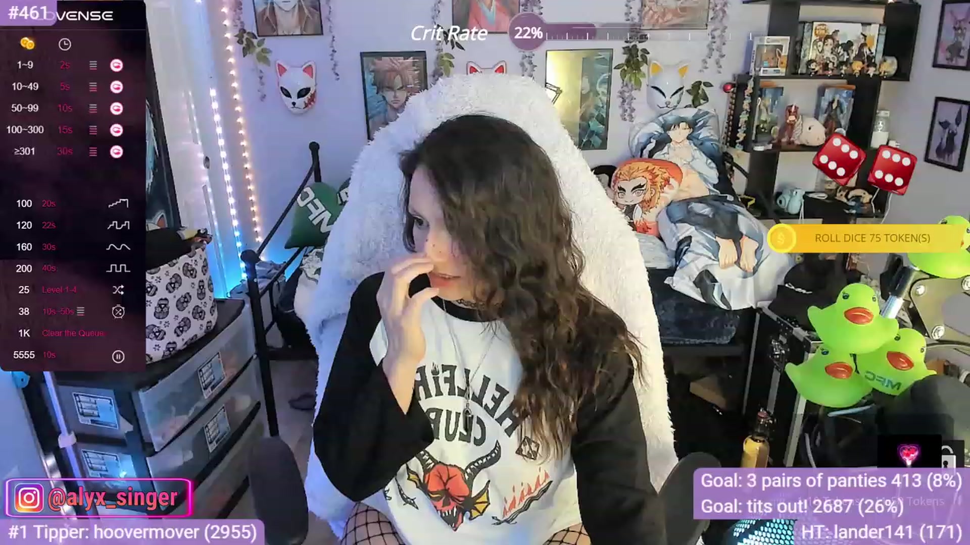Gallery image thumbnail from Alyx_Singer's myfreecams stream on, 11/17/2023, 23:53 image 5 of 20