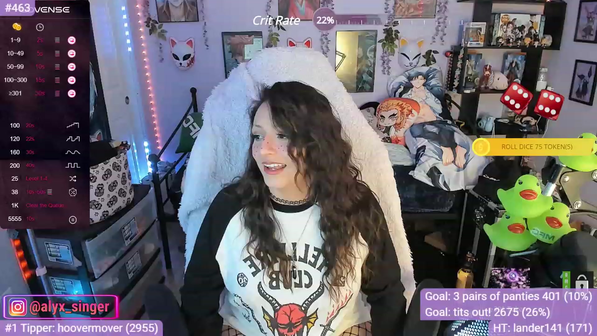 Gallery image thumbnail from Alyx_Singer's myfreecams stream on, 11/17/2023, 23:53 image 15 of 20
