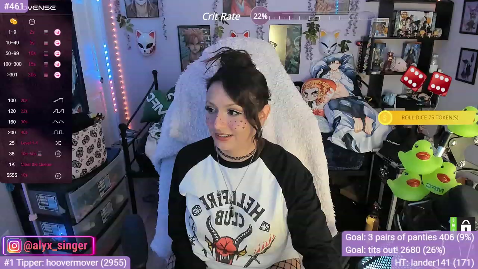 Gallery image thumbnail from Alyx_Singer's myfreecams stream on, 11/17/2023, 23:53 image 10 of 20