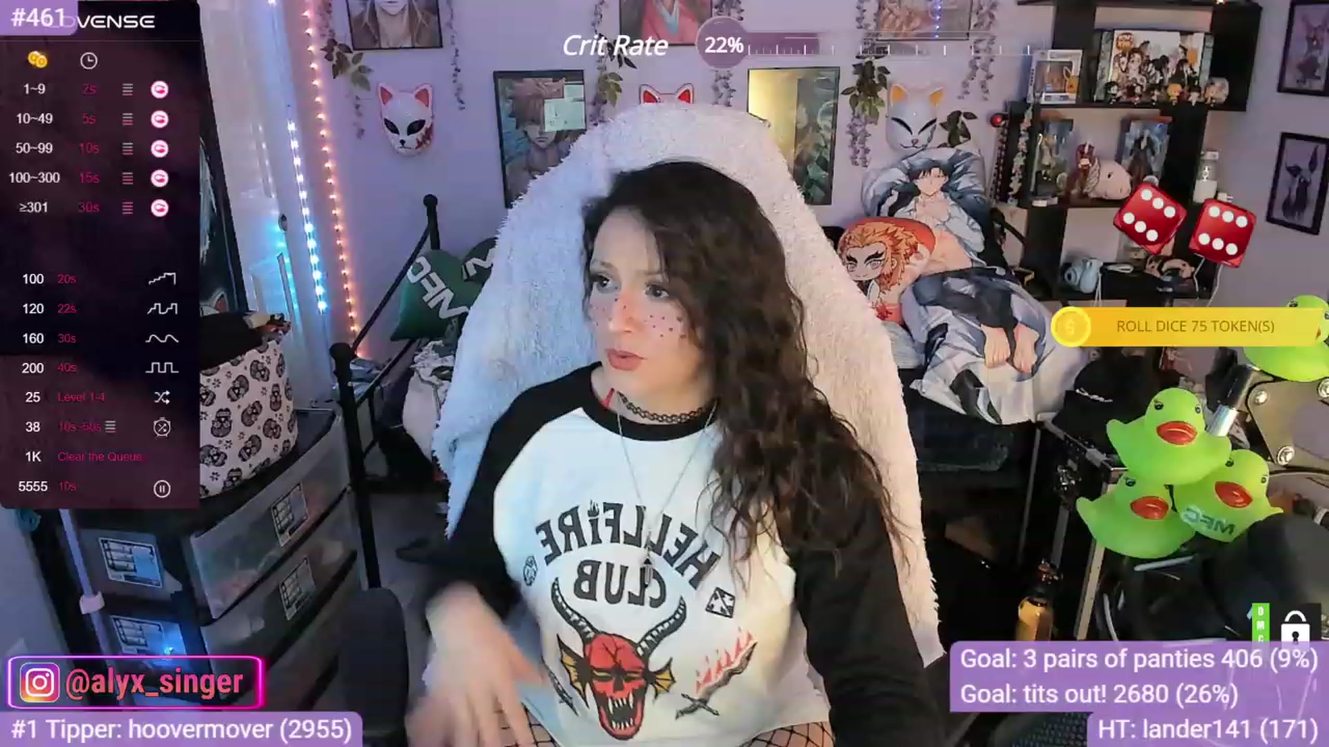 Gallery image thumbnail from Alyx_Singer's myfreecams stream on, 11/17/2023, 23:53 image 11 of 20