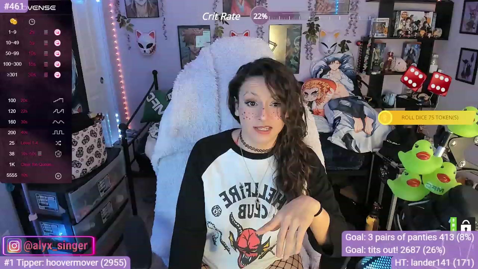 Gallery image thumbnail from Alyx_Singer's myfreecams stream on, 11/17/2023, 23:53 image 6 of 20