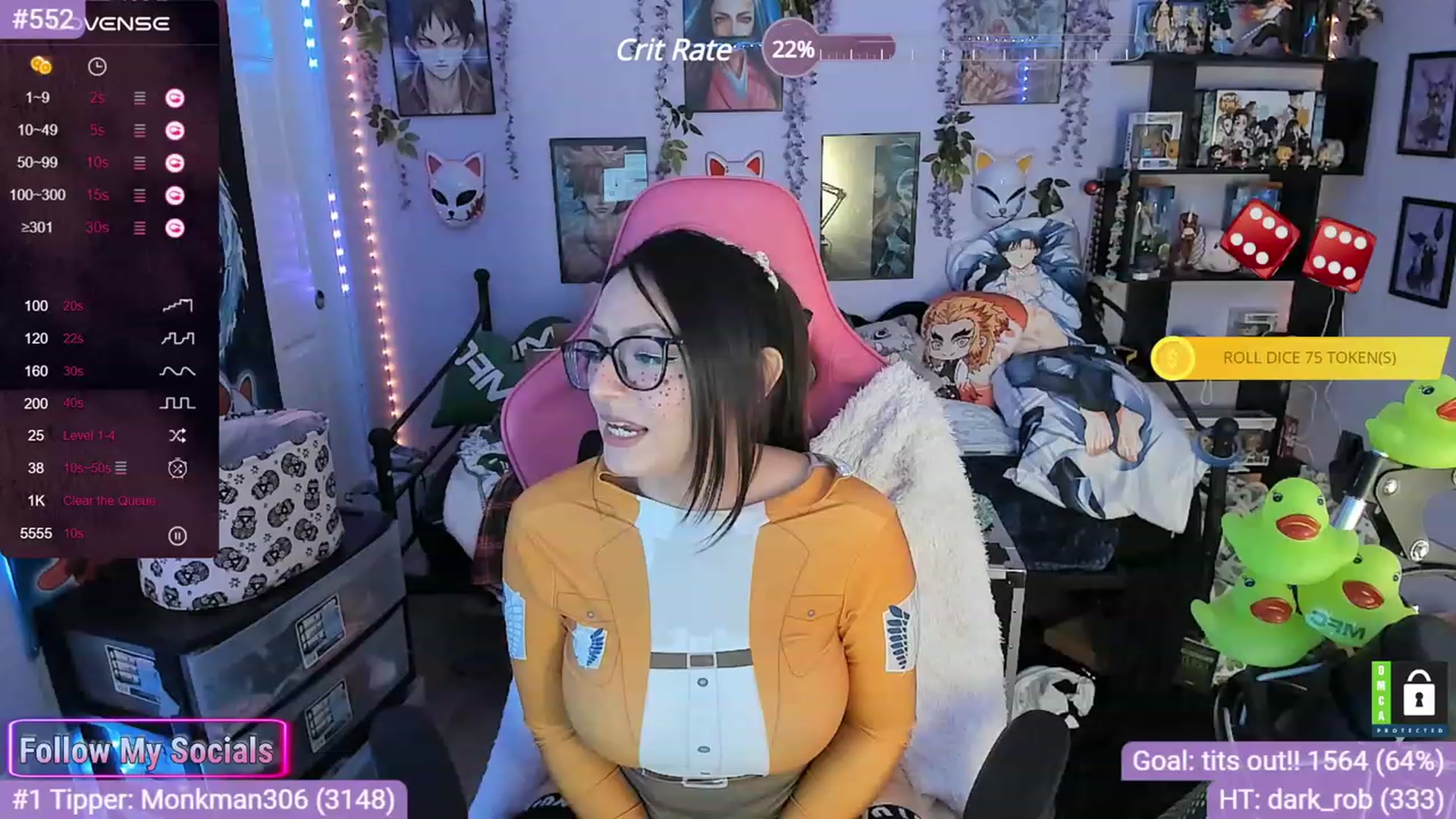 Gallery image thumbnail from Alyx_Singer's myfreecams stream on, 11/20/2023, 19:23 image 17 of 20