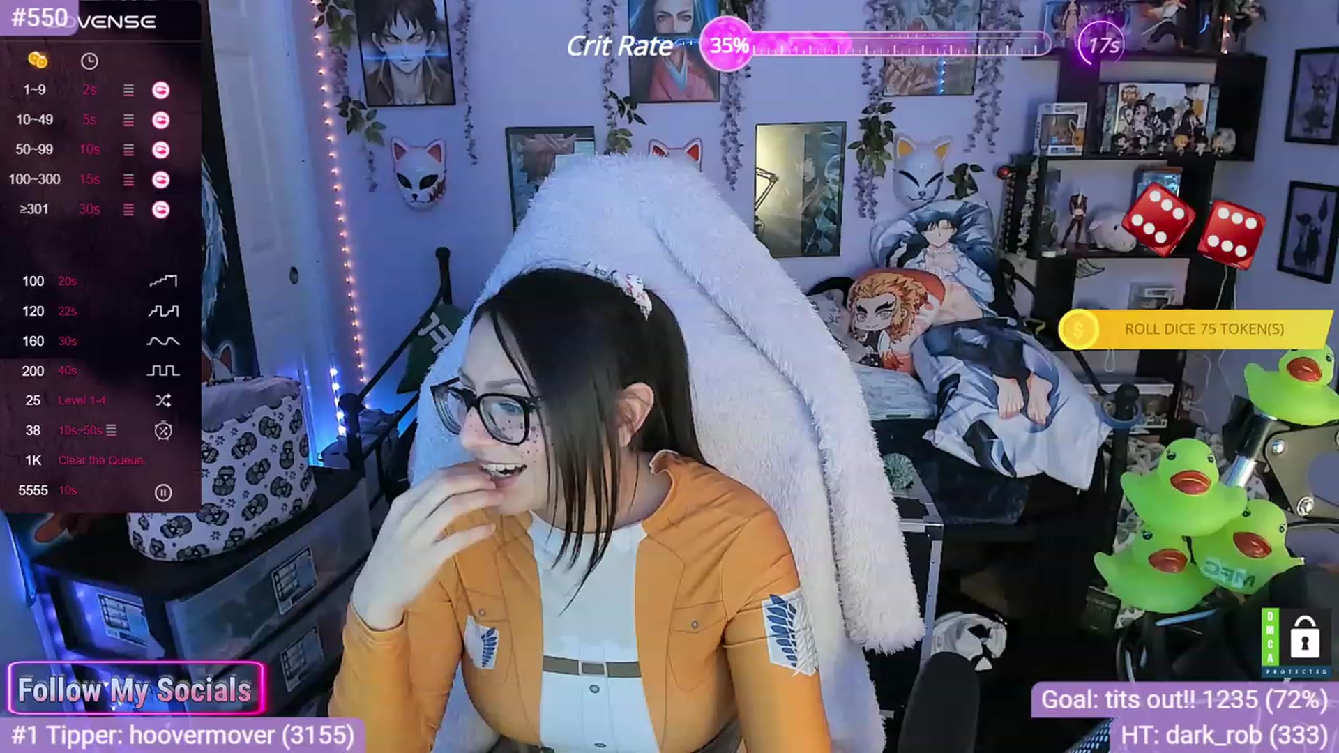 Gallery image thumbnail from Alyx_Singer's myfreecams stream on, 11/20/2023, 22:55 image 1 of 20