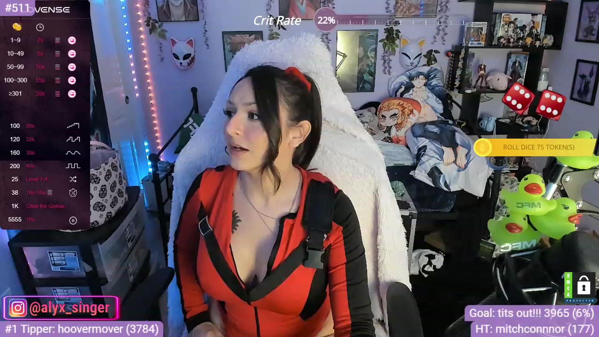 Gallery image thumbnail from Alyx_Singer's myfreecams stream on, 11/24/2023, 08:02 image 1 of 20