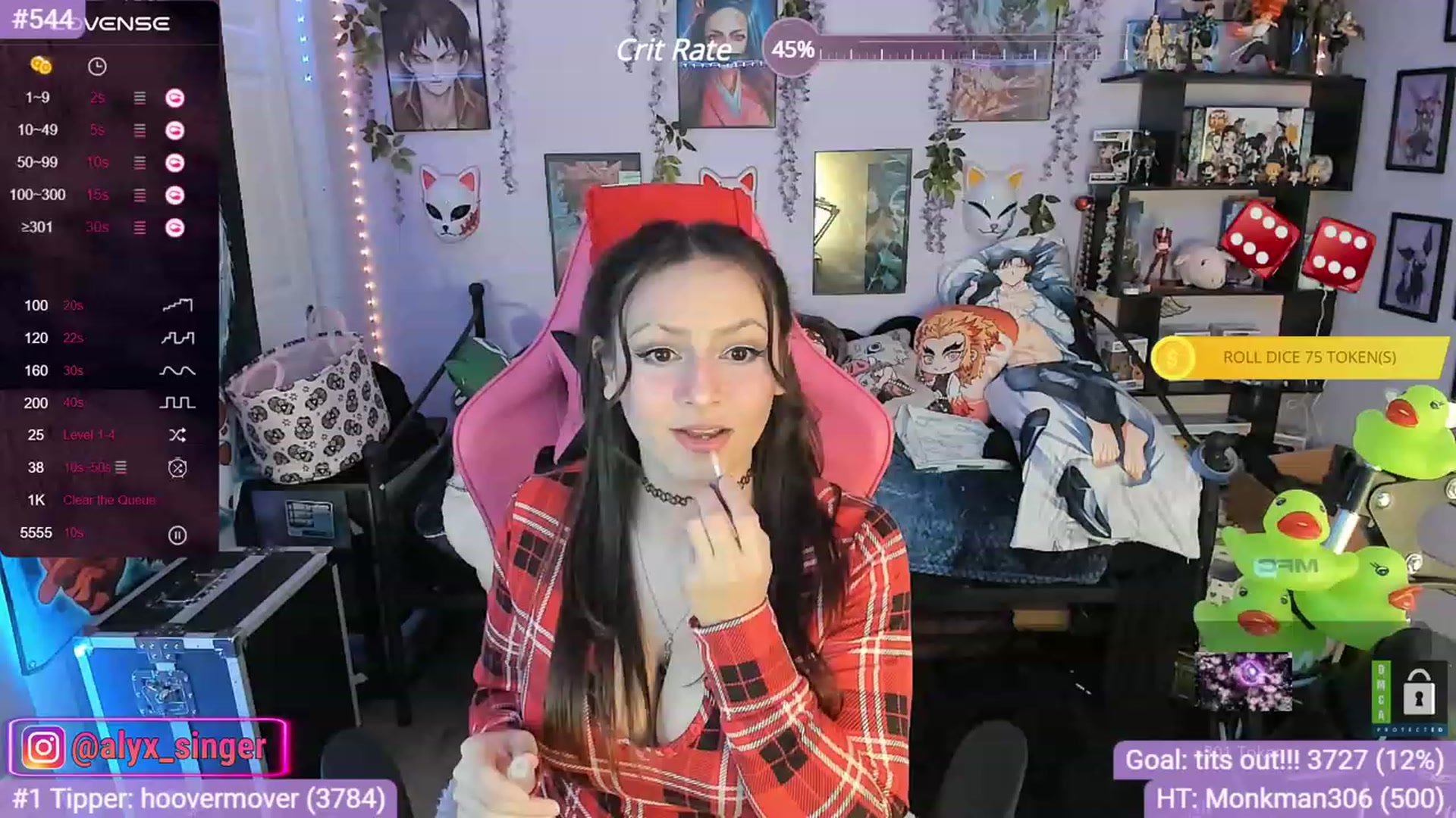 Gallery image thumbnail from Alyx_Singer's myfreecams stream on, 11/27/2023, 17:42 image 1 of 20