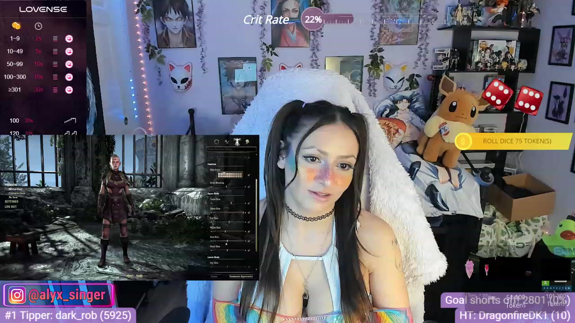 Gallery image thumbnail from Alyx_Singer's myfreecams stream on, 11/30/2023, 20:21 image 8 of 20